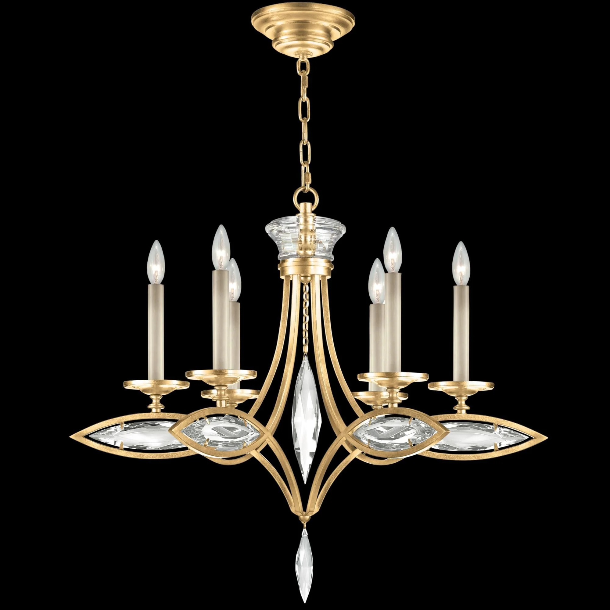 Fine Art Lamps Marquise 26 Inch 6 Light Chandelier Cp107004 - Image 2