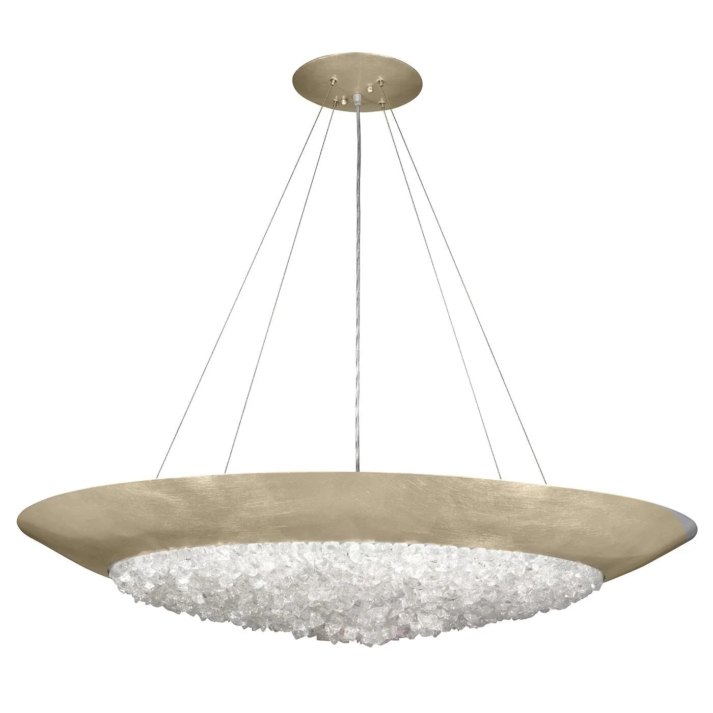 Fine Art Lamps Arctic Halo 44 Inch Large Pendant Cp109730 - Image 1