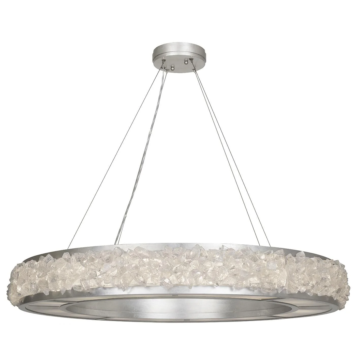 Fine Art Lamps Arctic Halo 38 Inch Large Pendant Cp109788 - Image 1