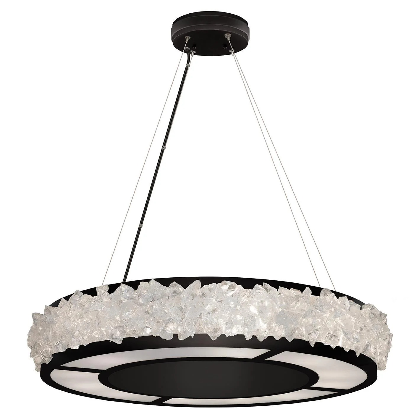 Fine Art Lamps Arctic Halo 30 Inch 12 Light Chandelier Cp109804 - Image 1