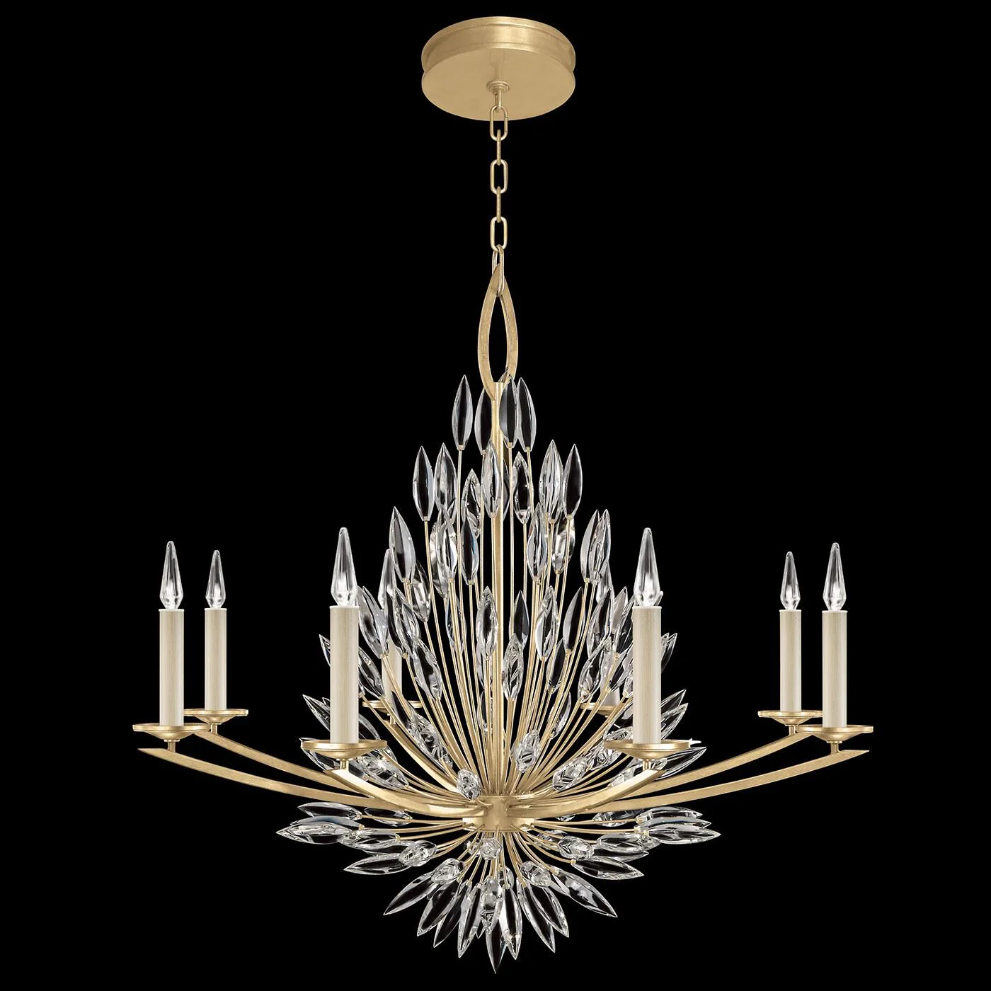 Fine Art Lamps Lily Buds 41 Inch 8 Light Chandelier Cp110045 - Image 1