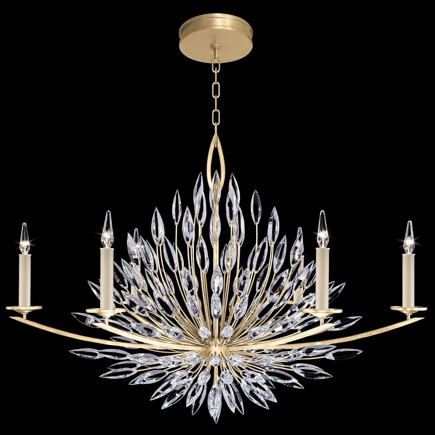 Fine Art Lamps Lily Buds 48 Inch 6 Light Chandelier Cp110315 - Image 2