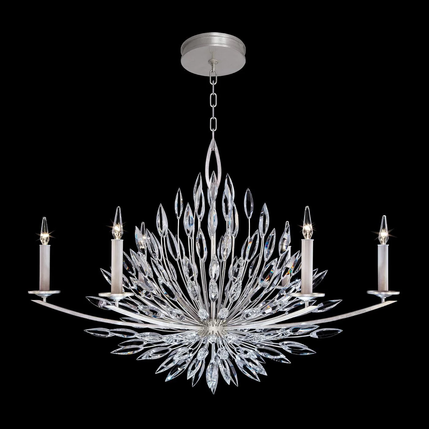 Fine Art Lamps Lily Buds 48 Inch 6 Light Chandelier Cp110314 - Image 1