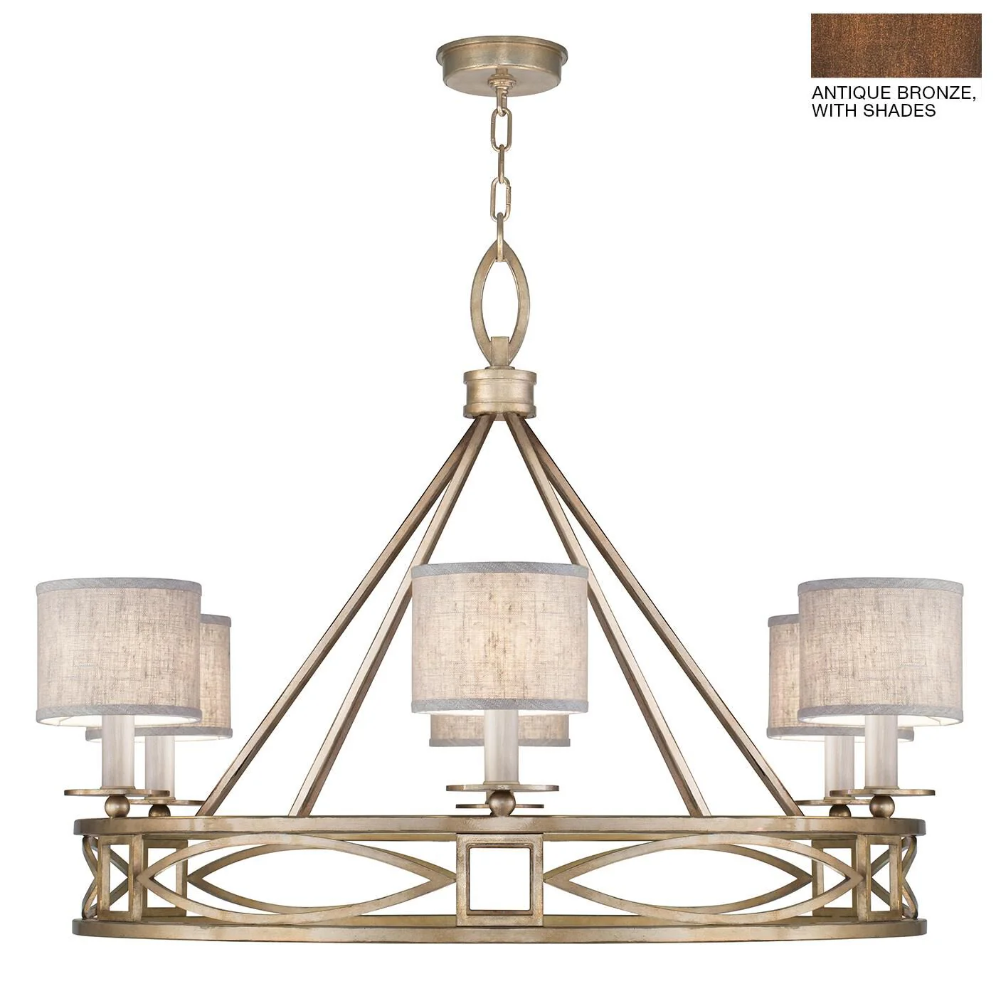 Fine Art Lamps Cienfuegos 39 Inch 6 Light Chandelier Cp110607 - Image 1