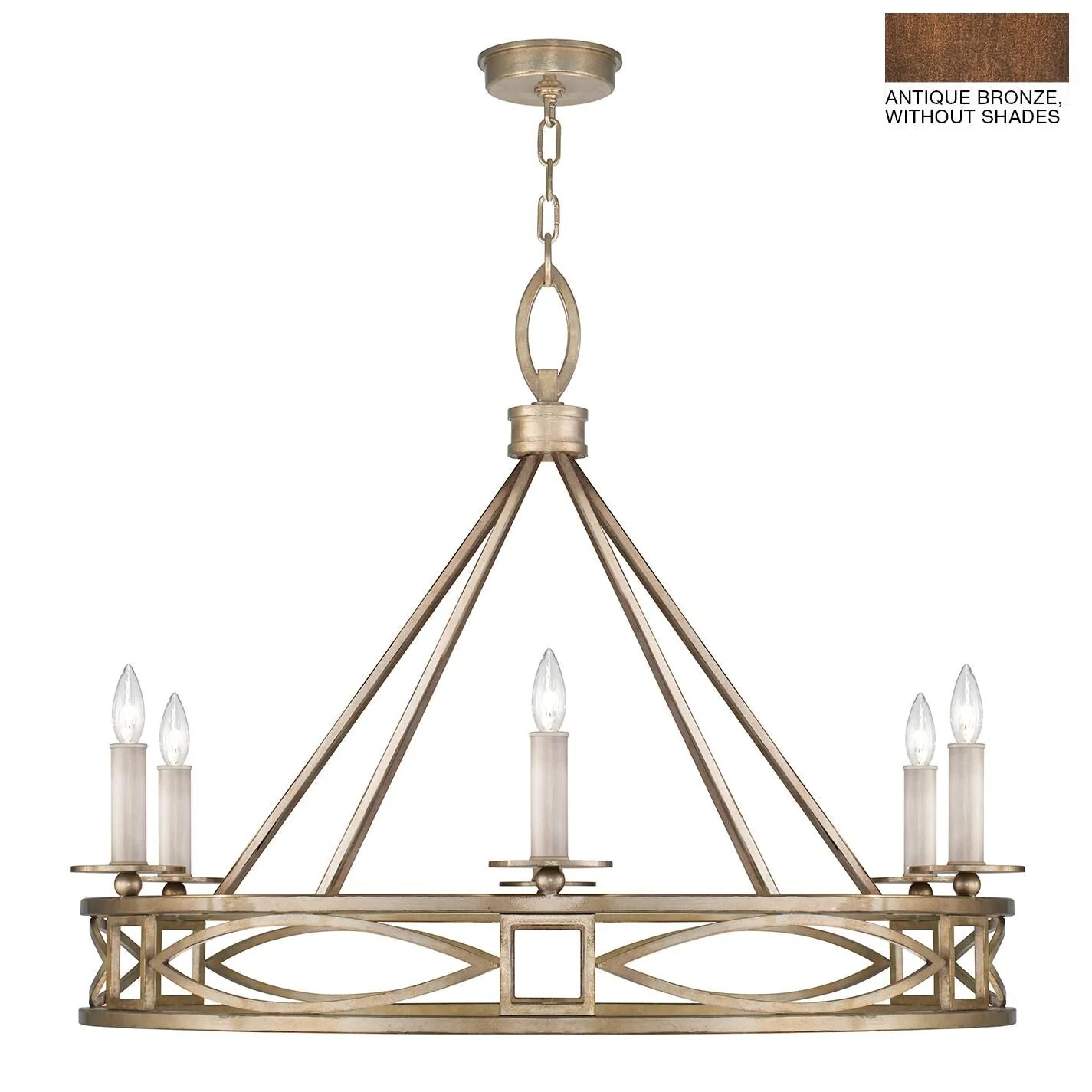 Fine Art Lamps Cienfuegos 37 Inch 6 Light Chandelier Cp110606 - Image 1