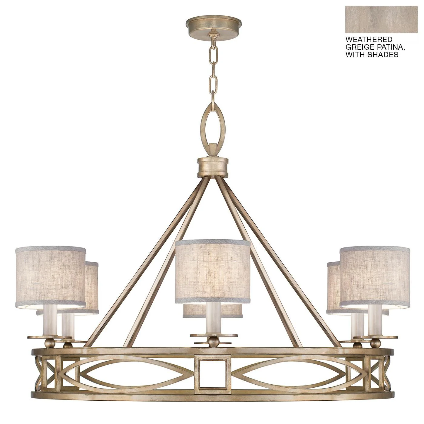 Fine Art Lamps Cienfuegos 39 Inch 6 Light Chandelier Cp110609 - Image 1
