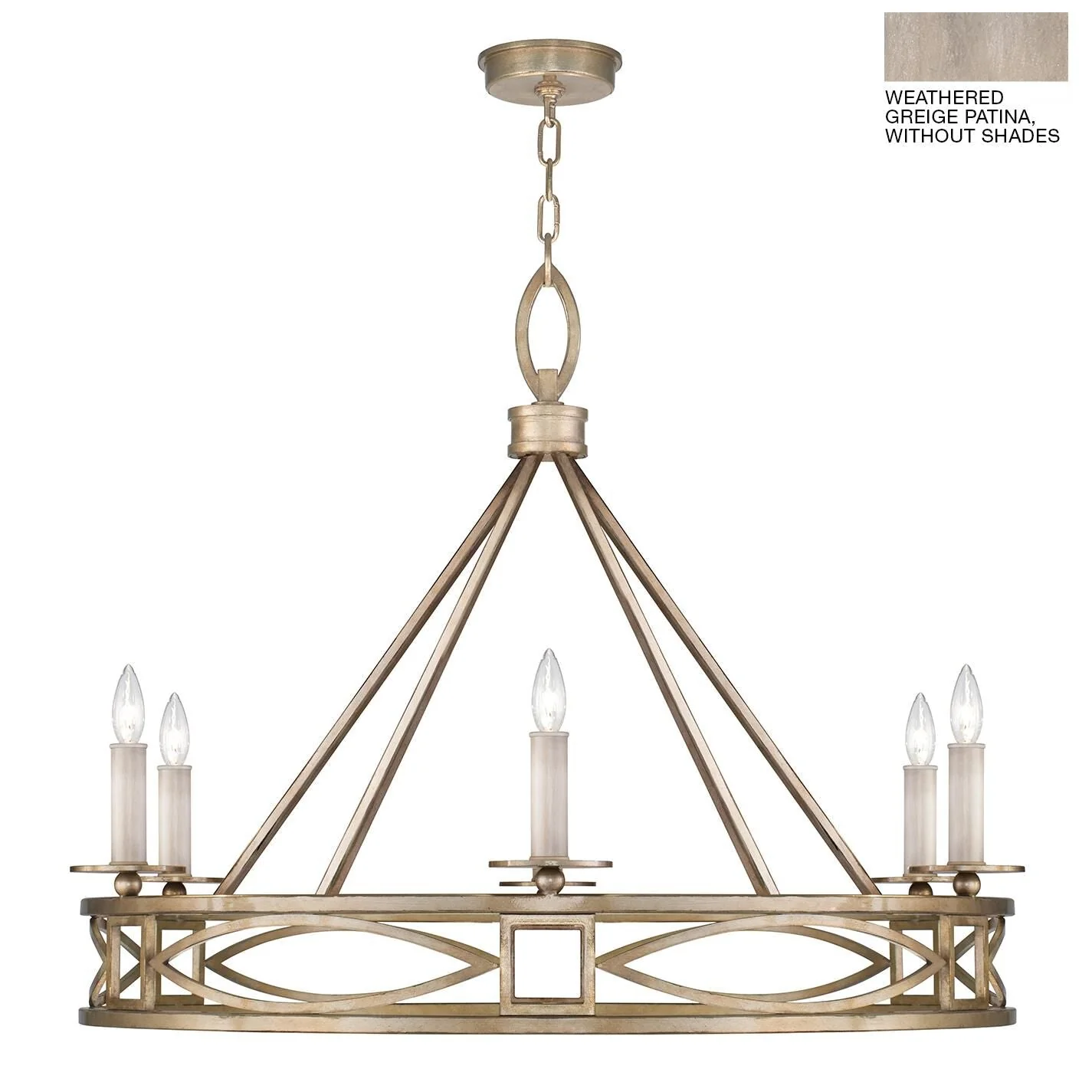 Fine Art Lamps Cienfuegos 37 Inch 6 Light Chandelier Cp110608 - Image 1