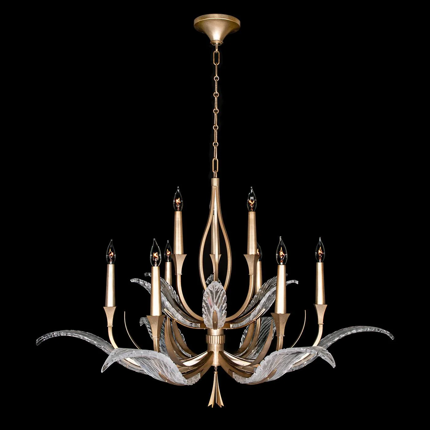 Fine Art Lamps Fahl Plume 45 Inch 9 Light Chandelier Cp418648 - Image 2
