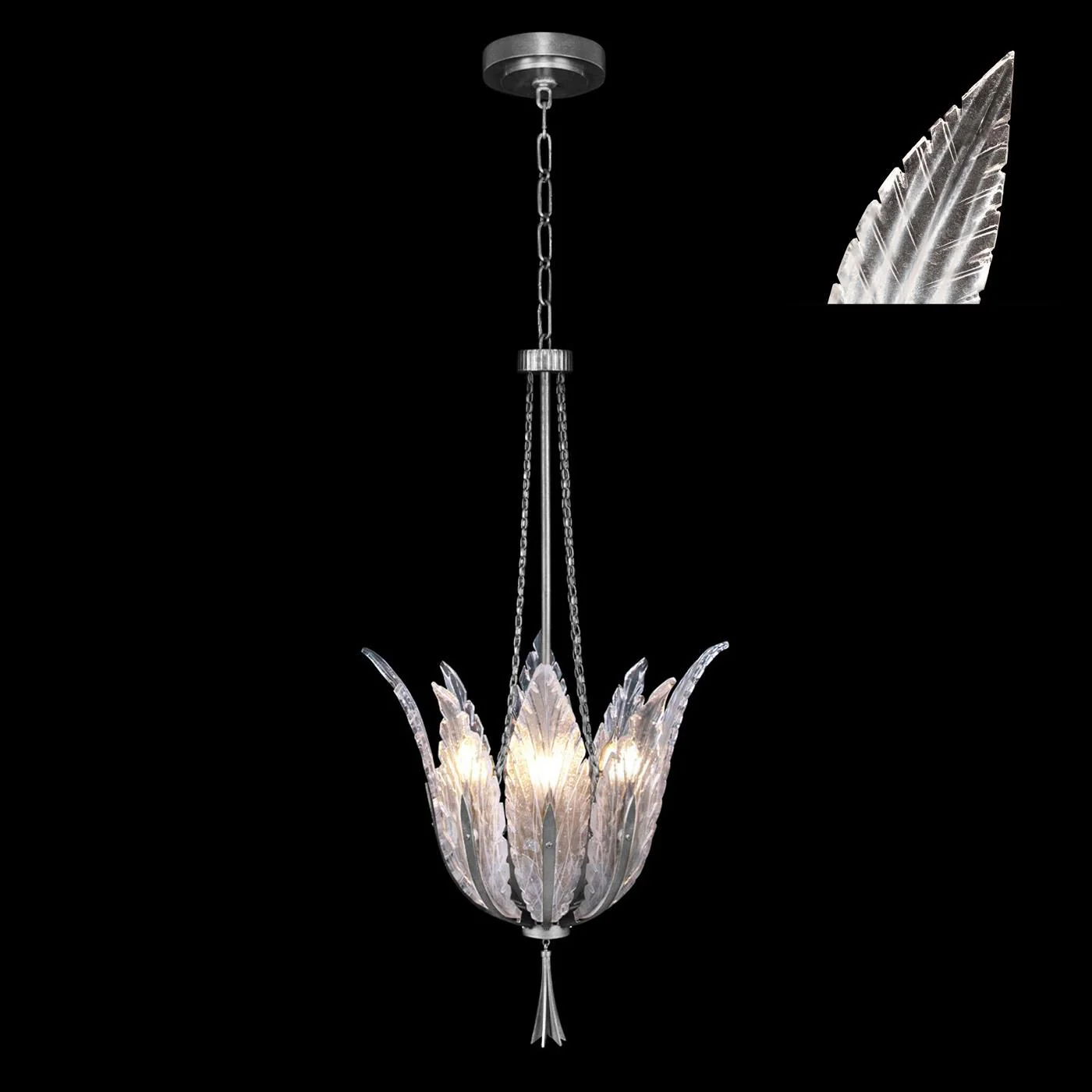 Fine Art Lamps Plume 17 Inch Large Pendant Cp446781 - Image 1