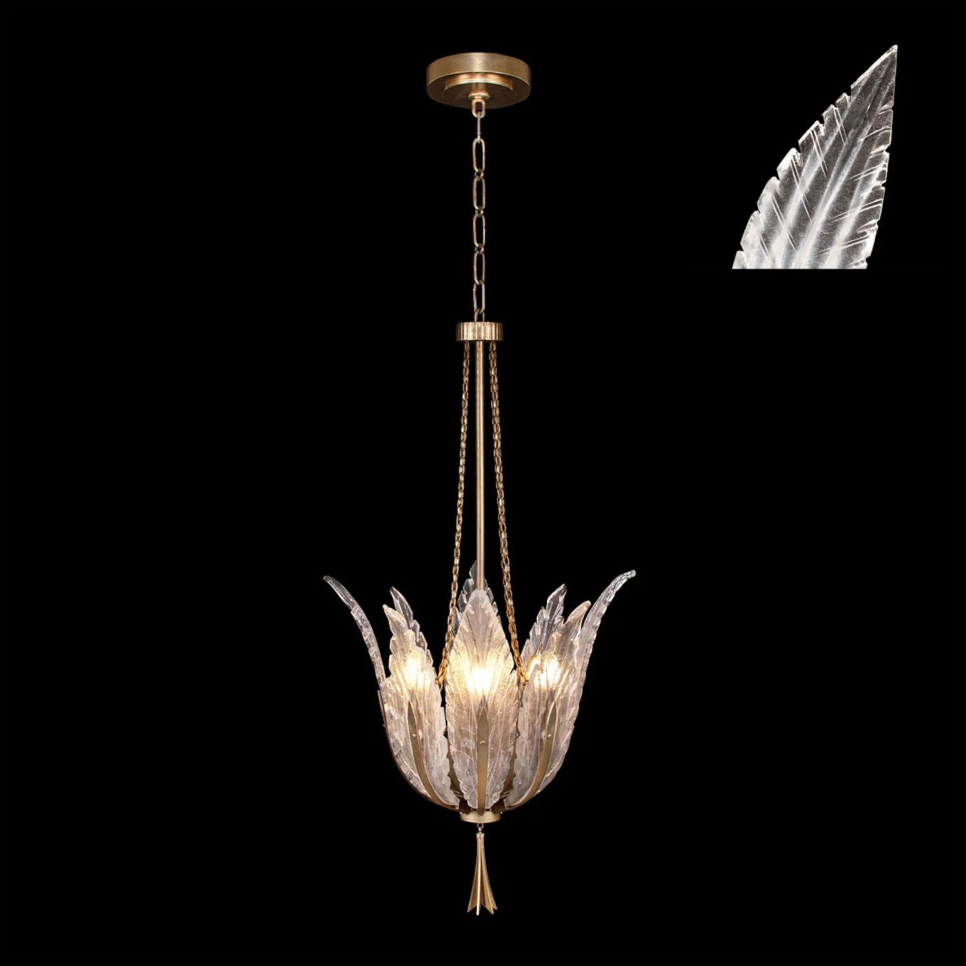 Fine Art Lamps Plume 17 Inch Large Pendant Cp446784 - Image 1