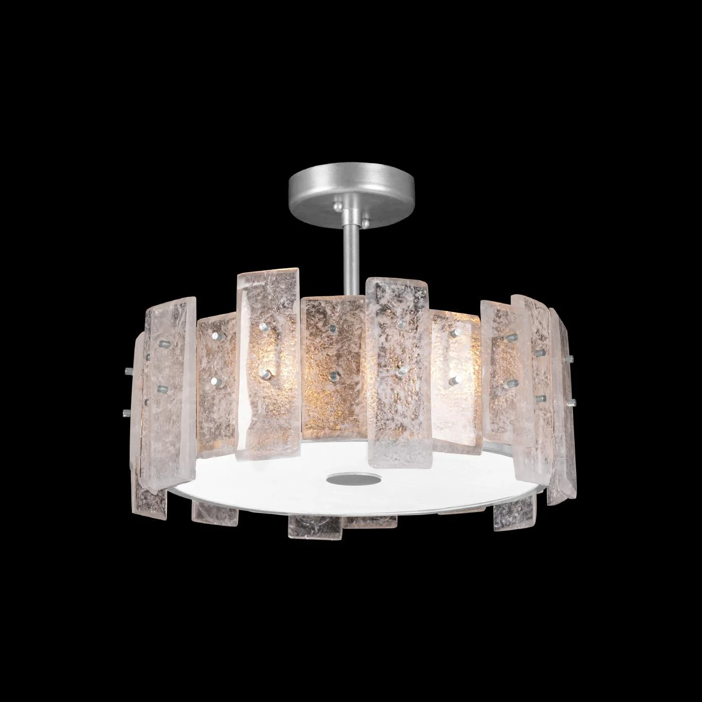 Fine Art Lamps Erinn Valencich Lunea 22 Inch 3 Light Semi Flush Mount Cp418647 - Image 1