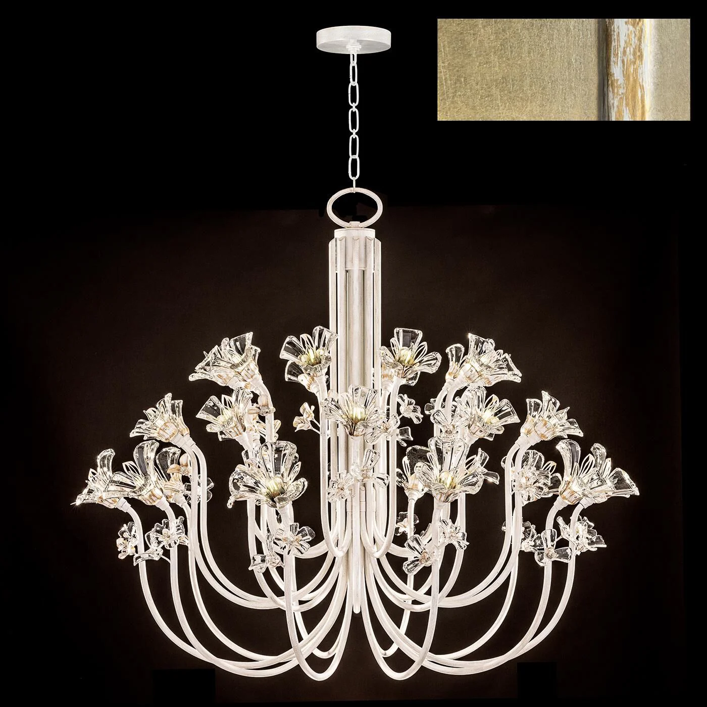 Fine Art Lamps Azu 56 Inch 30 Light Chandelier Cp548656 - Image 2