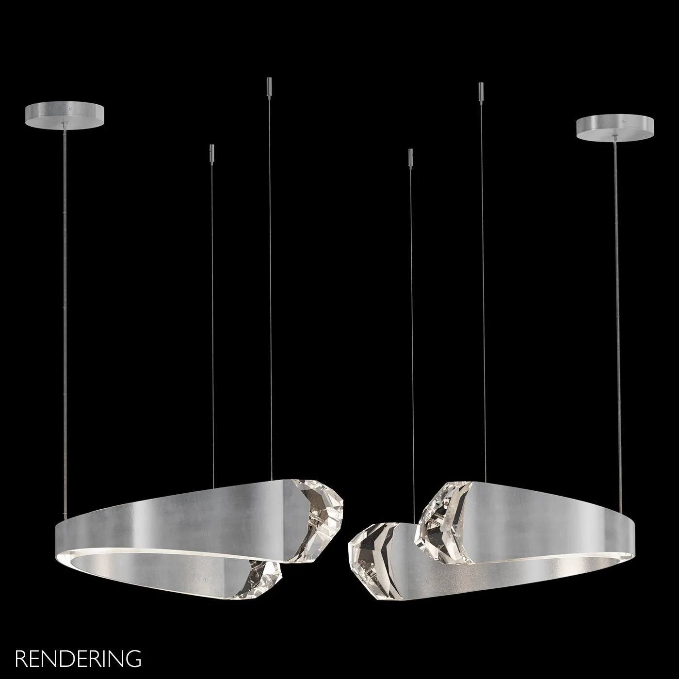 Fine Art Lamps Strata 49 Inch Led Large Pendant Cp737287 - Image 2