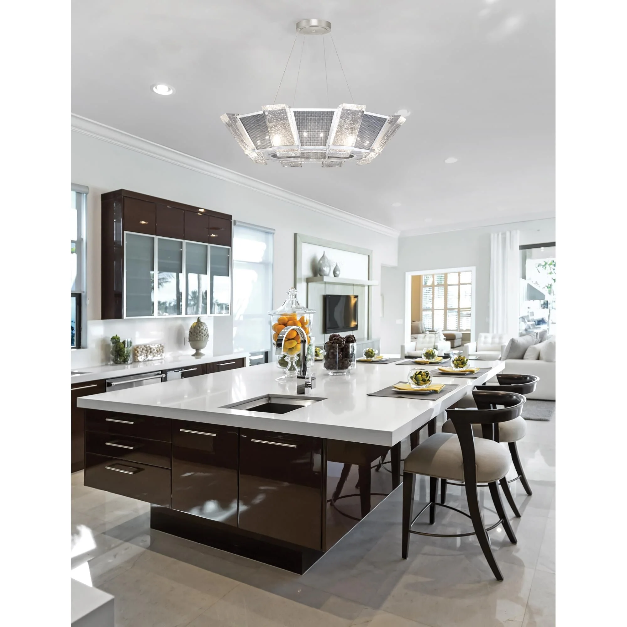 Fine Art Lamps Crownstone 38 Inch Large Pendant Cp111103 - Image 3