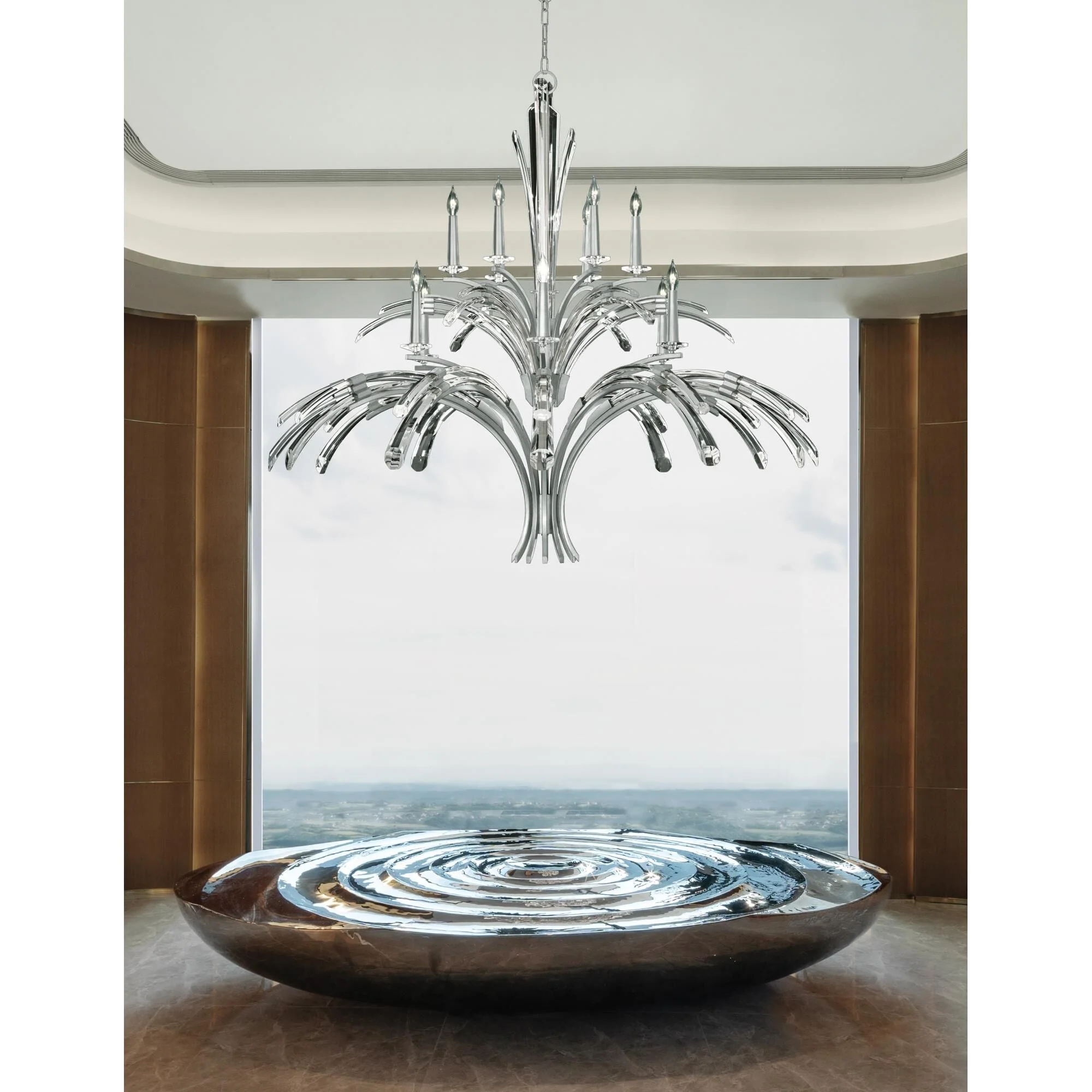 Fine Art Lamps Trevi 56 Inch 12 Light Chandelier Cp737285 - Image 2