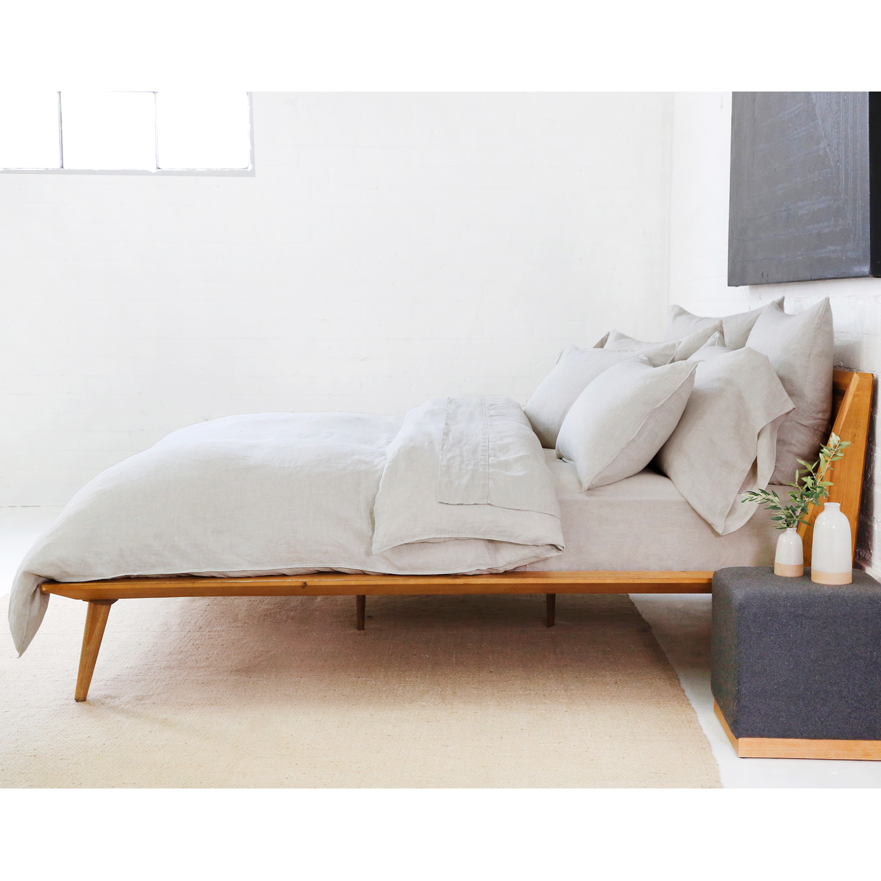 Pom Pom at Home Parker Flax Linen Duvet Cover Set ~ Available in Twin, Queen and King Sizes - Image 2