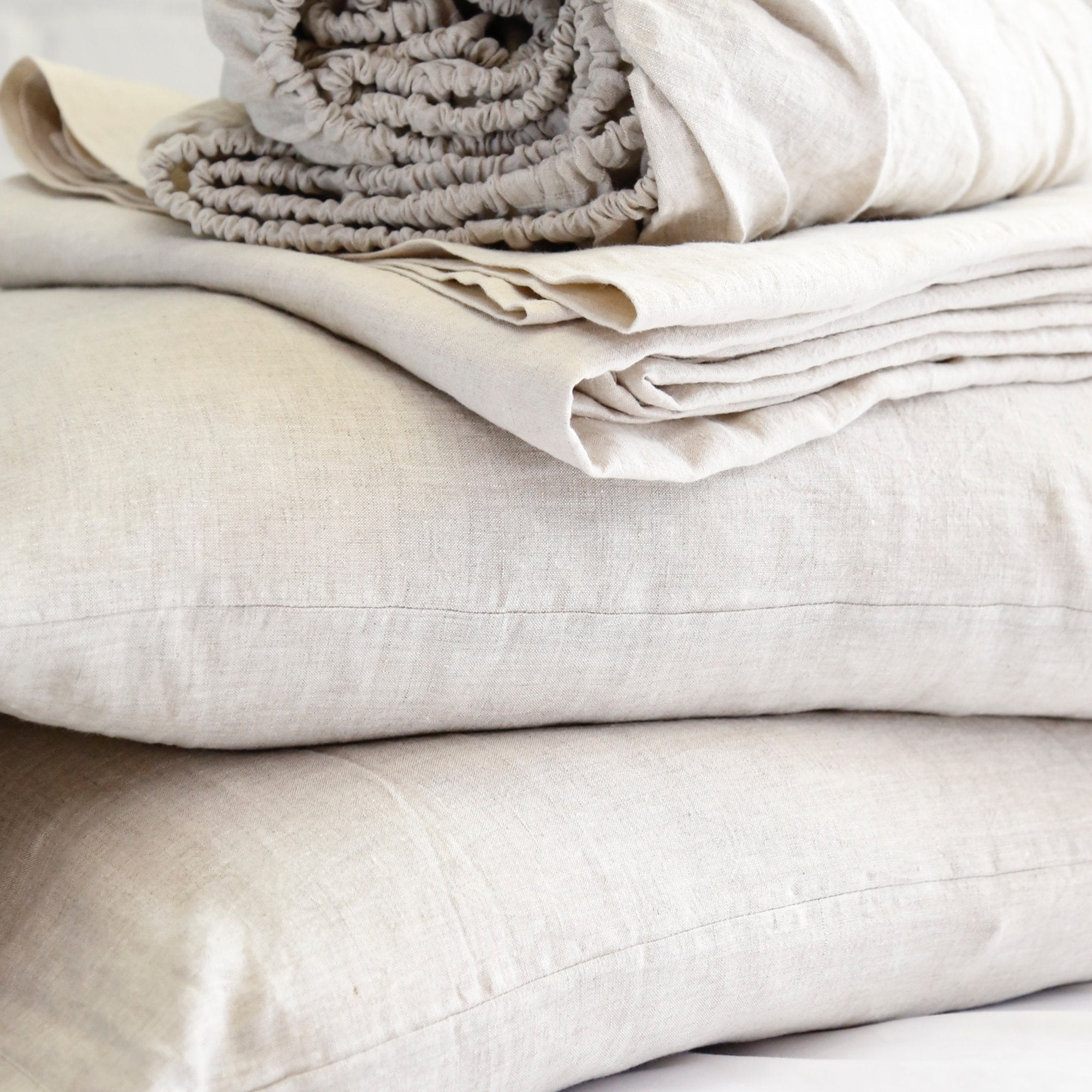 Pom Pom at Home Flax Linen Sheet Set ~ Available in Twin, Queen and King Sizes - Image 3