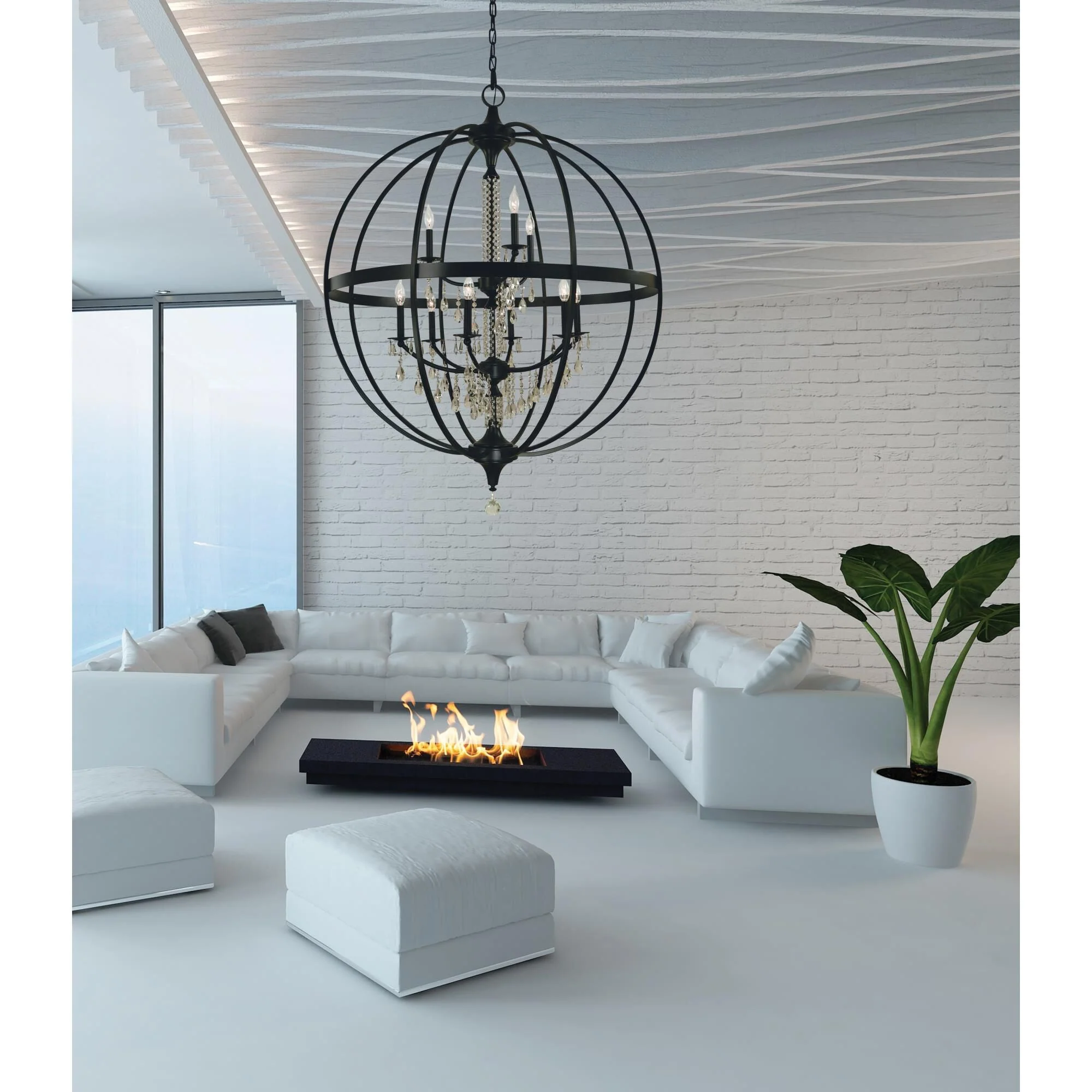Framburg Olivia 40 Inch 9 Light Chandelier Cp738754 - Image 2