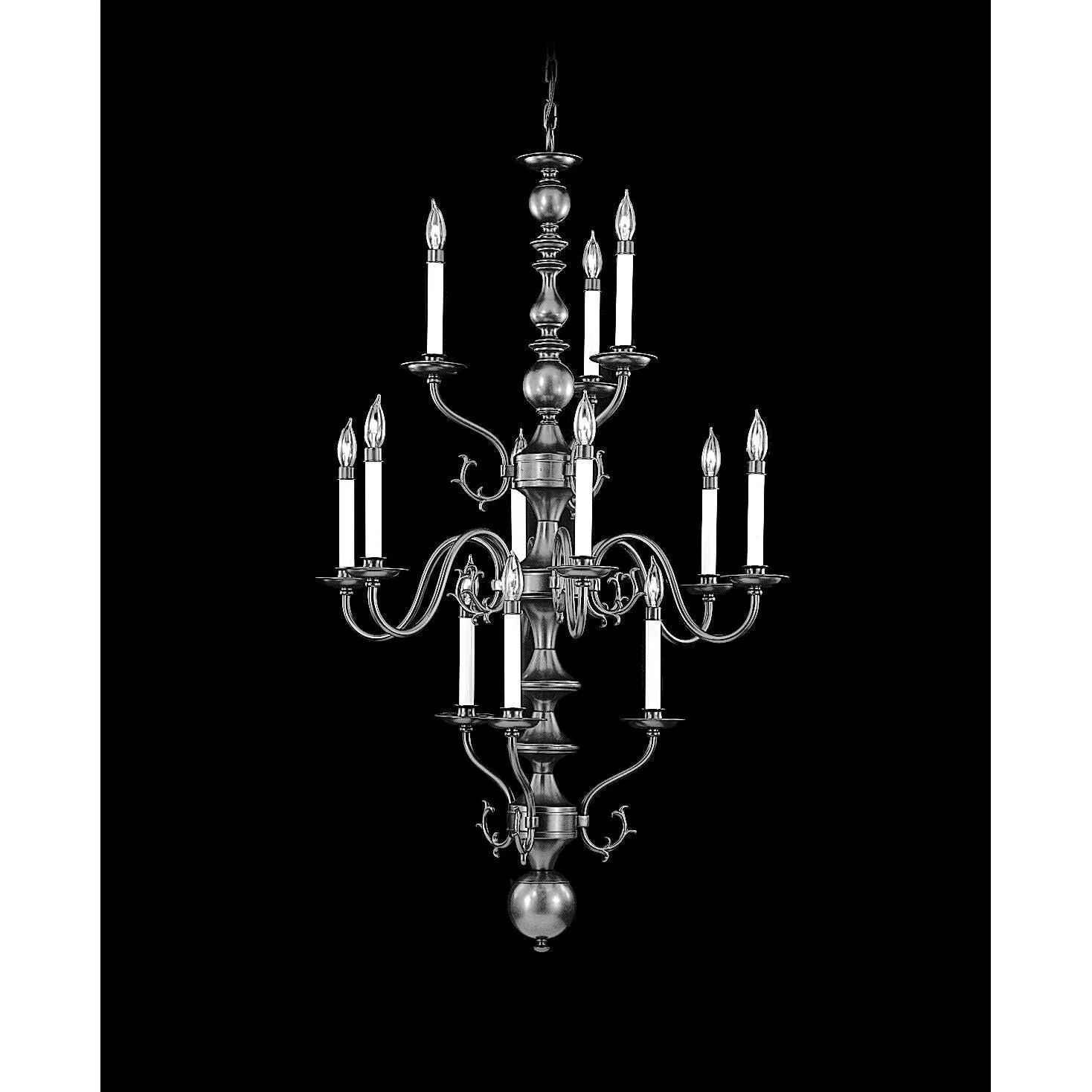 Framburg Jamestown 30 Inch 12 Light Chandelier Cp114126 - Image 1