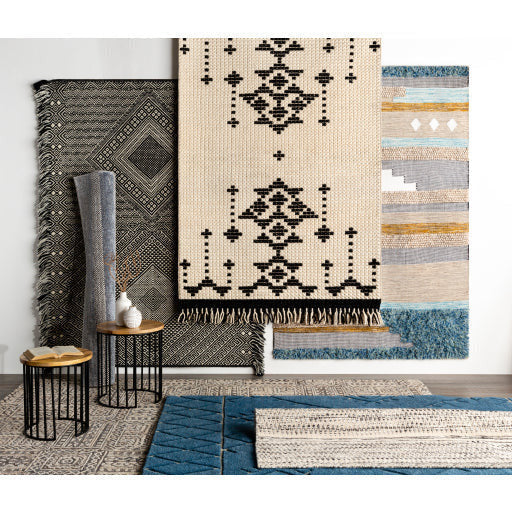 Surya Ansh Modern Wood Top With Black Metal Base Set of 2 Nesting Accent Side Tables ANH-003 - Image 3