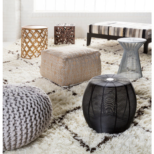 Surya Fife Modern Gray Metal Round Accent Side Table FIFE-105 - Image 2