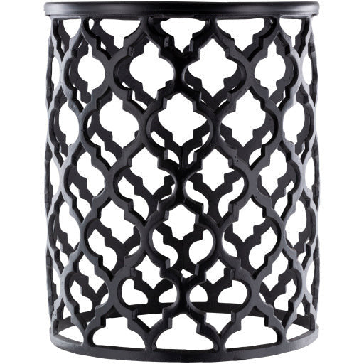 Surya Hammett Modern Black Metal Round Accent Side Table HMMT-102 - Image 3