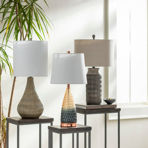 Surya Troyes Modern Gray Wood Top With Black Metal Base Set of 3 Nesting Accent Side Tables TOE-001 - Image 2
