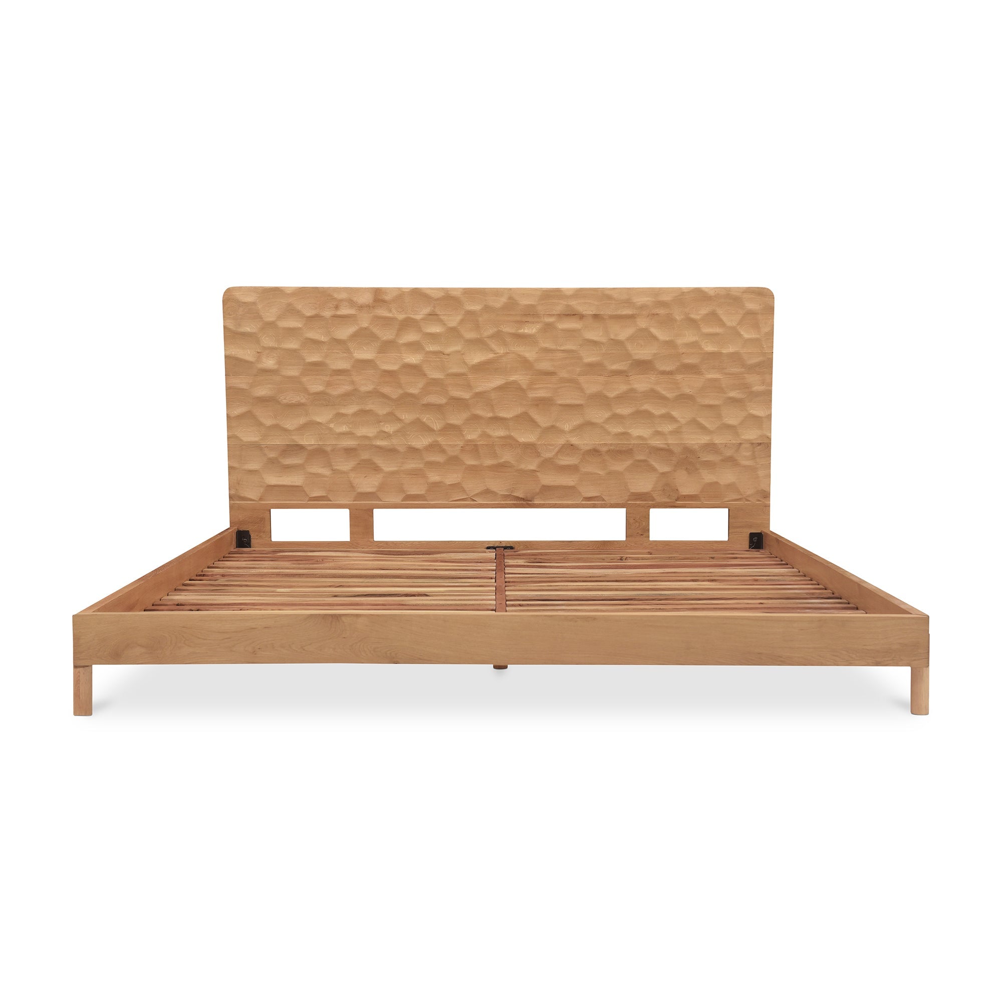 Moe's Home Collection Misaki Natural Wood Queen Size Bed - Image 2