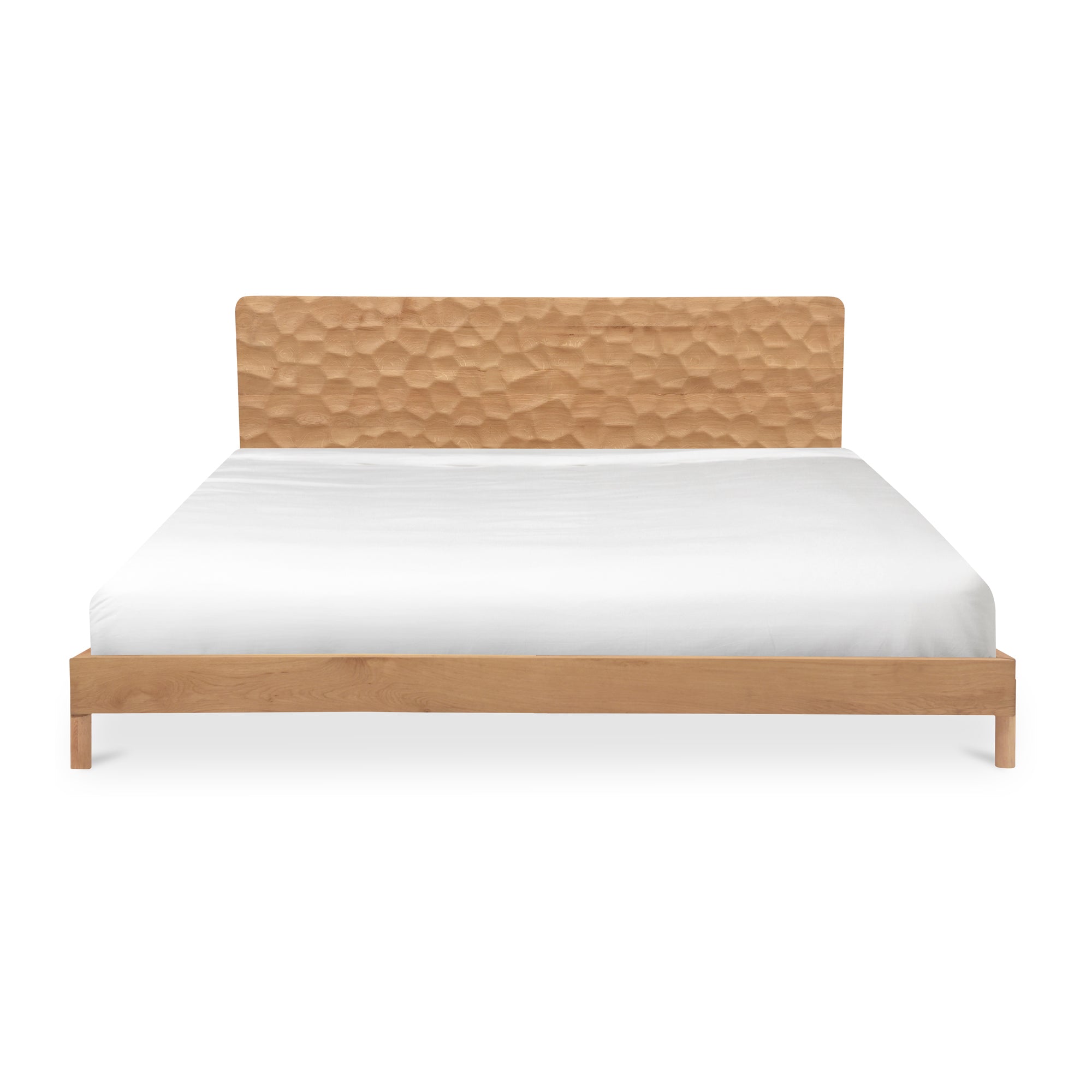 Moe's Home Collection Misaki Natural Wood King Size Bed - Image 1