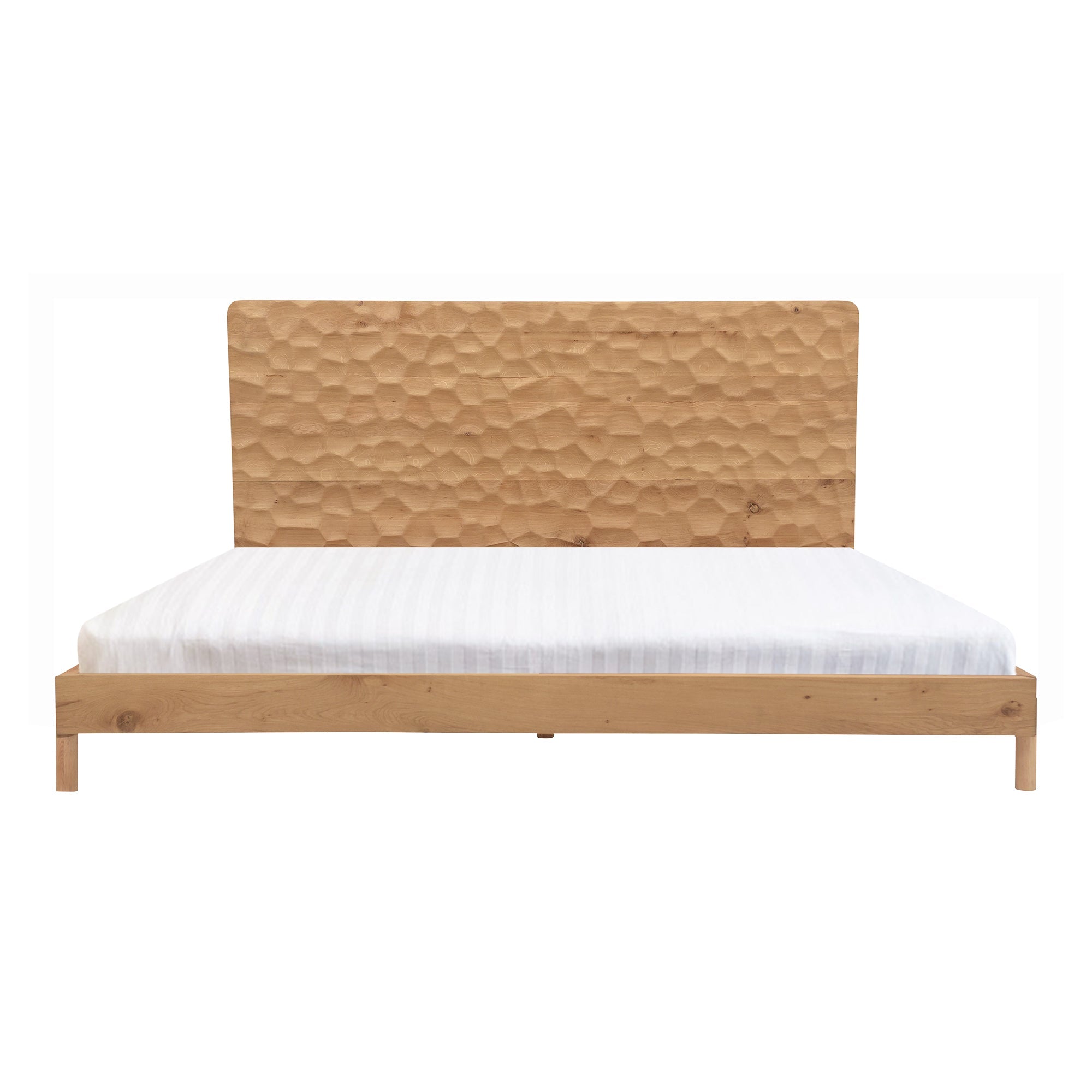 Moe's Home Collection Misaki Natural Wood King Size Bed - Image 3