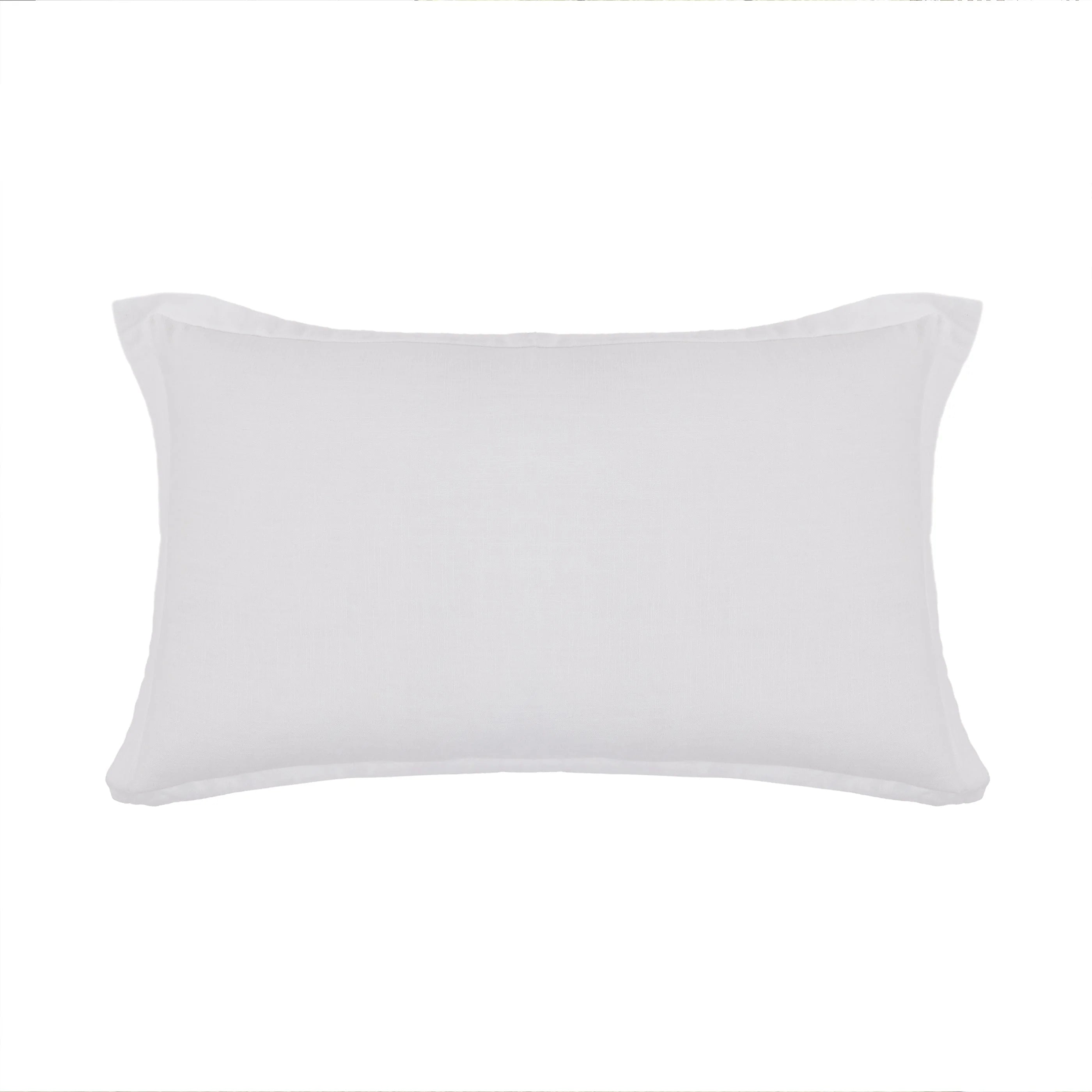 Pom Pom at Home Georgie 14 x 24 Pillow with Insert ~ White - Image 1