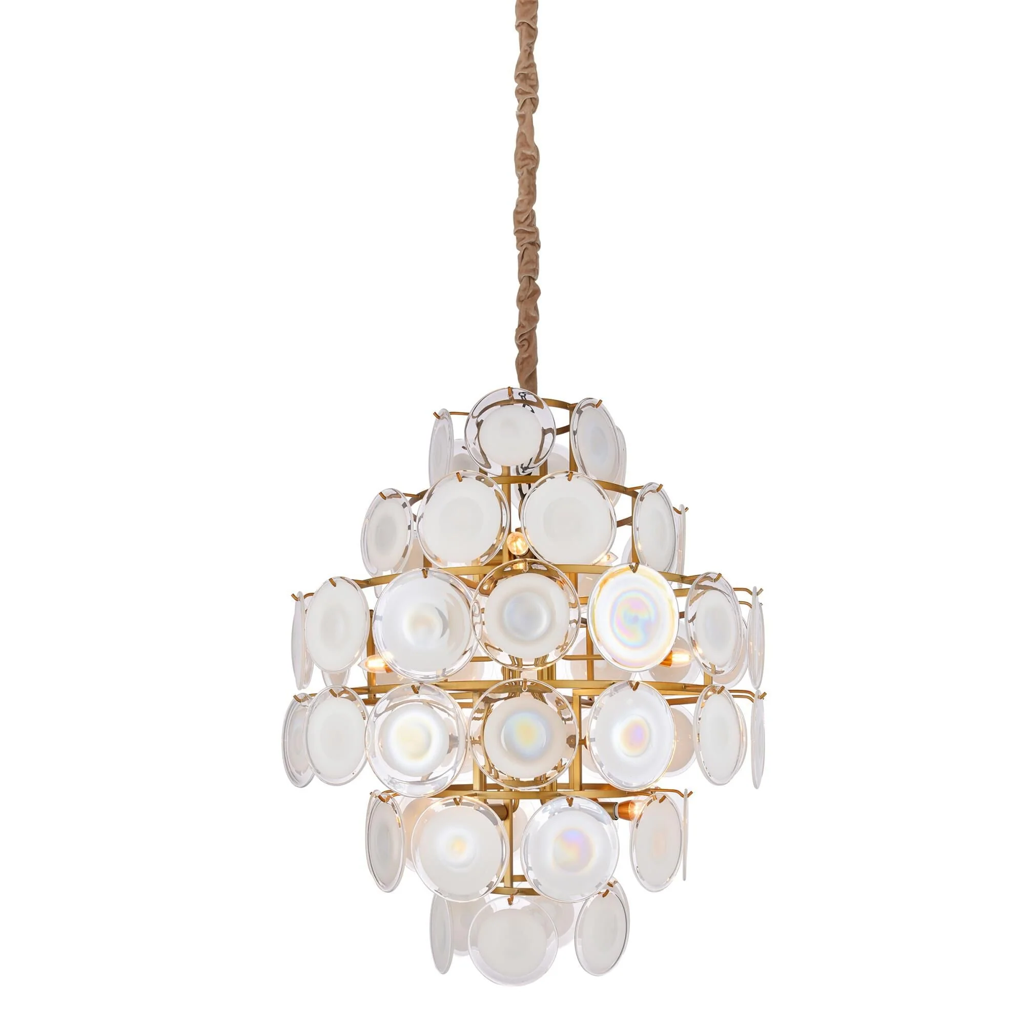 Harp And Finial Isla 35 Inch 16 Light Chandelier Cp516425 - Image 1