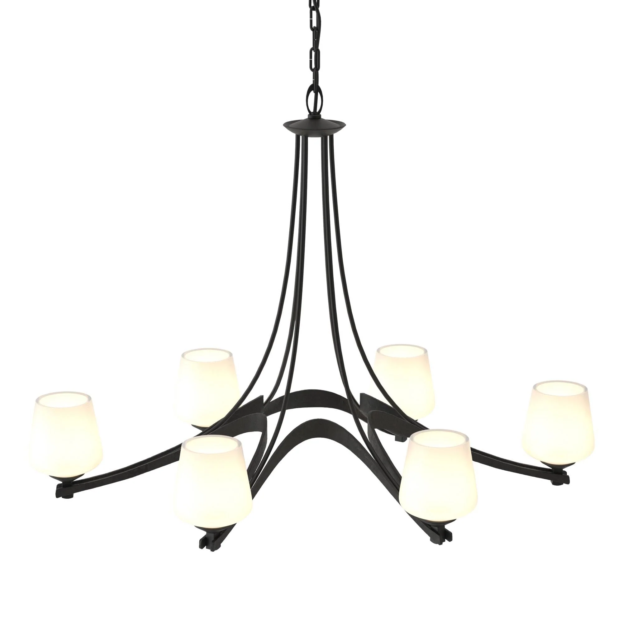 Hubbardton Forge Oval 38 Inch 6 Light Chandelier Cp8419 - Image 3