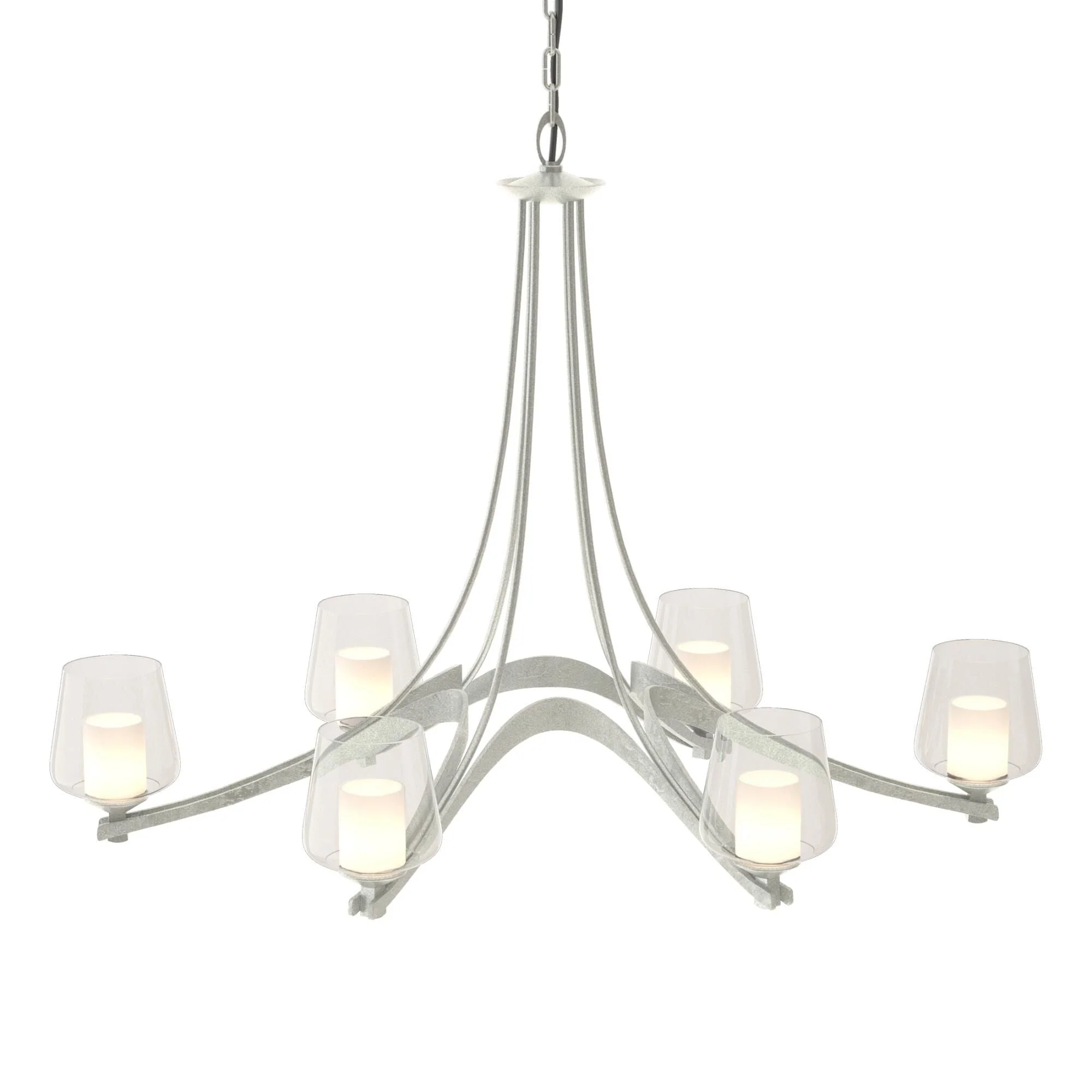 Hubbardton Forge Oval 38 Inch 6 Light Chandelier Cp8426 - Image 3