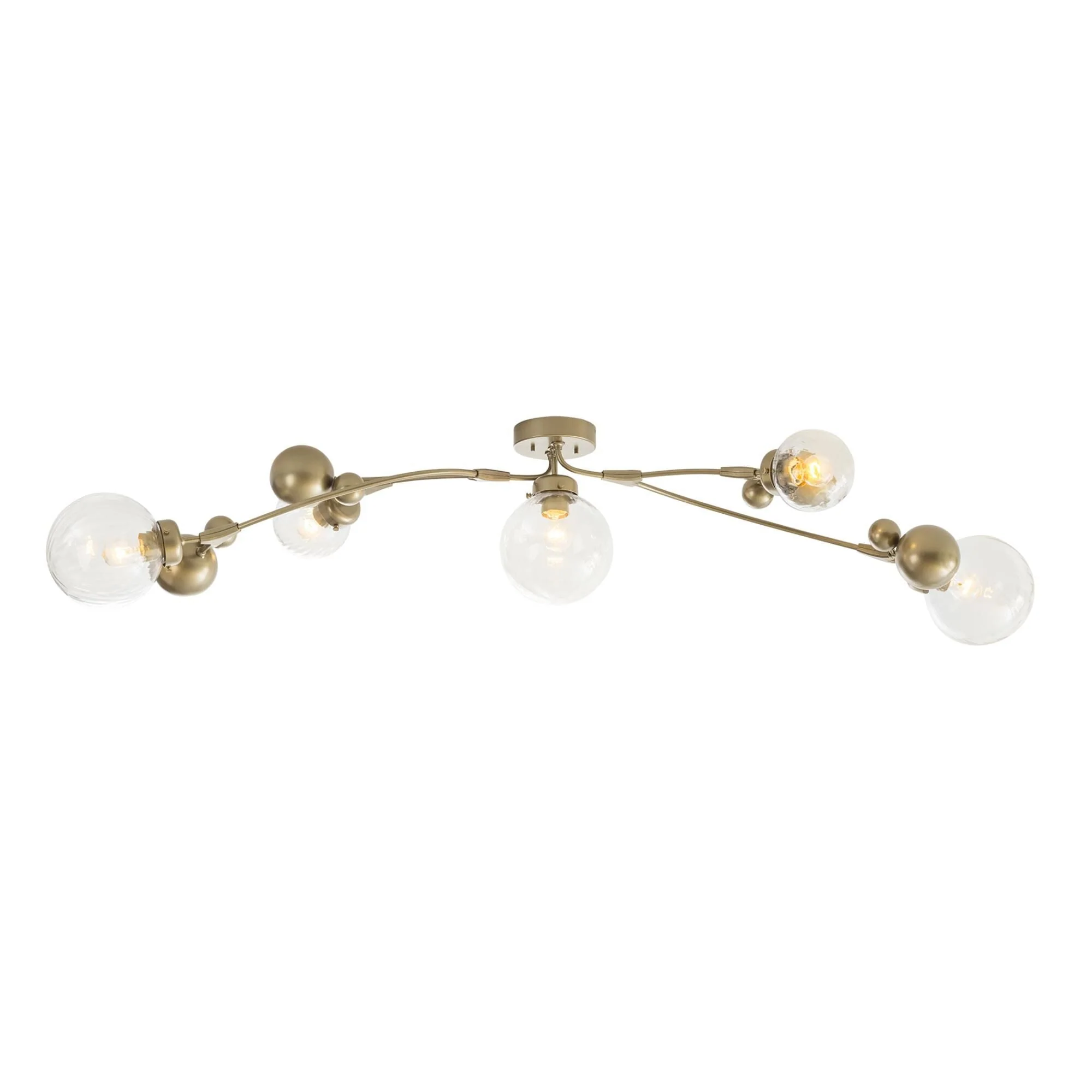 Hubbardton Forge Sprig 61 Inch 5 Light Semi Flush Mount Cp268777 - Image 2
