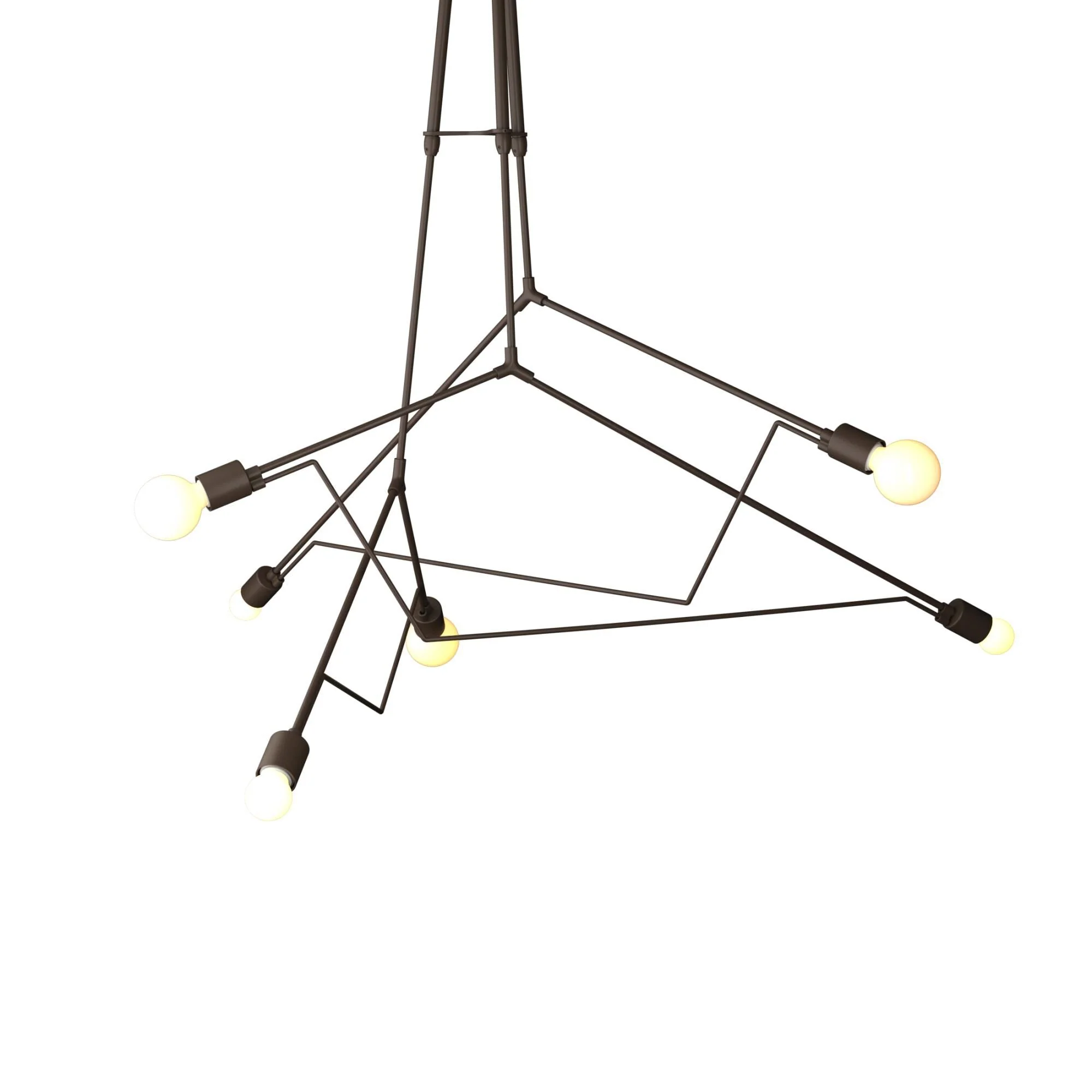 Hubbardton Forge Divergence 27 Inch Tall 6 Light Outdoor Hanging Lantern Cp55184 - Image 3