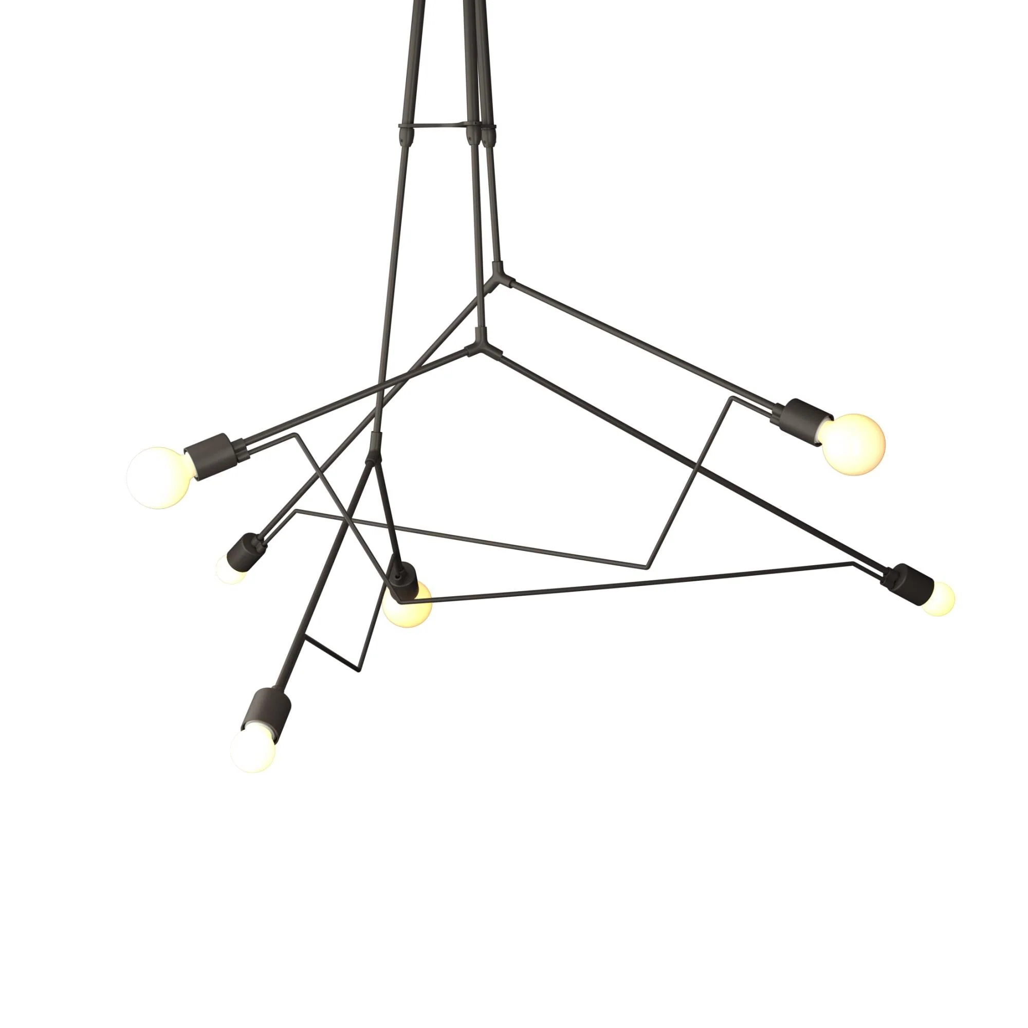 Hubbardton Forge Divergence 27 Inch Tall 6 Light Outdoor Hanging Lantern Cp55184 - Image 2