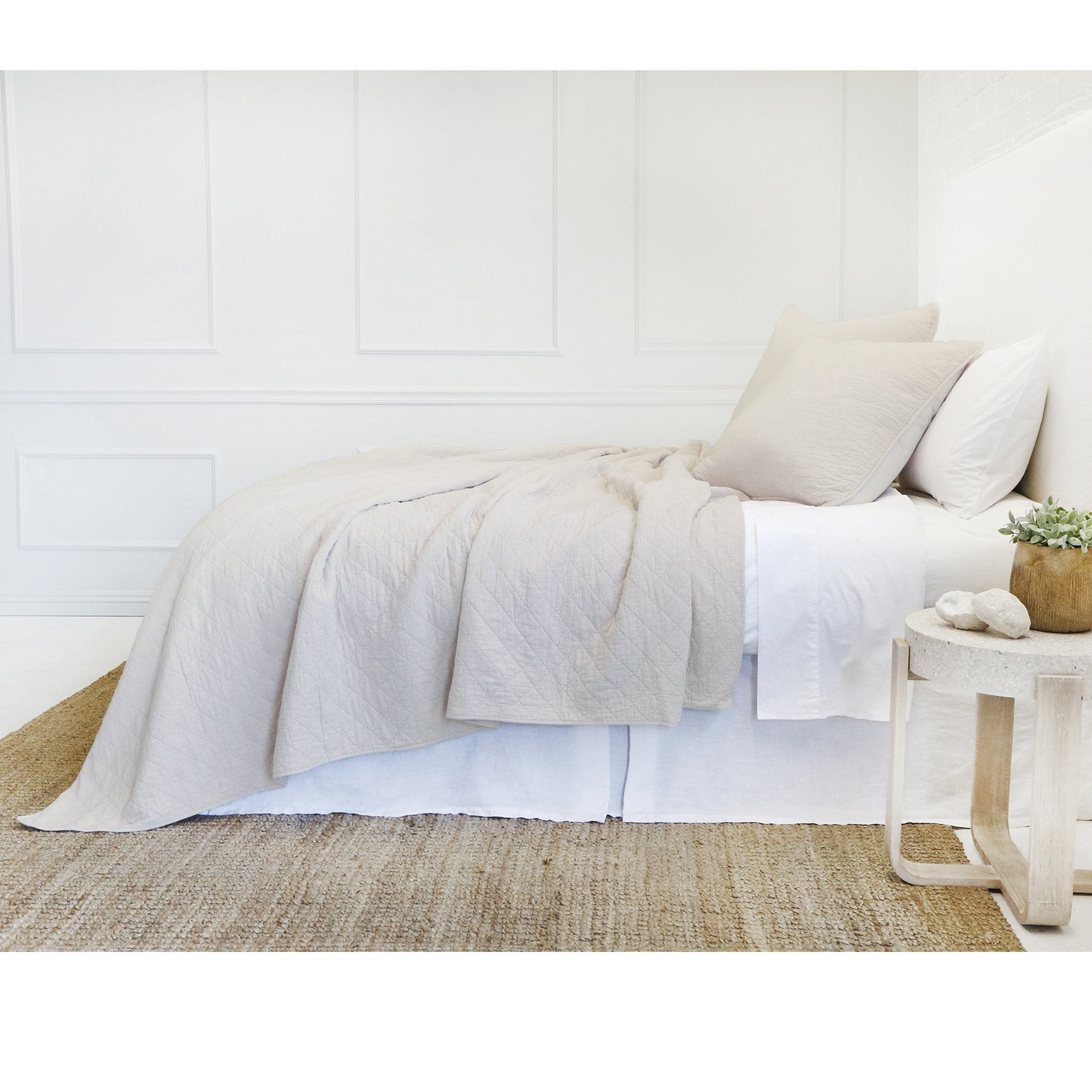 Pom Pom at Home Huntington Taupe Coverlet and Euro Shams ~ Available in Queen and King Sizes - Image 3