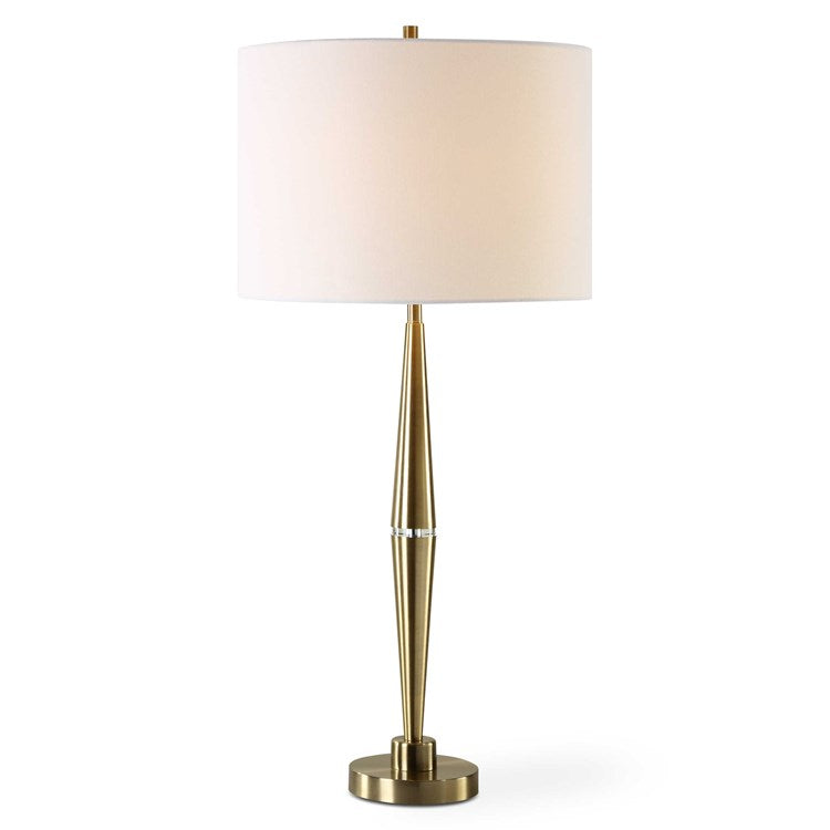 Casa Bella Living Timeless Metal Lamp Finished in Antique Brass Table Lamp - Image 3