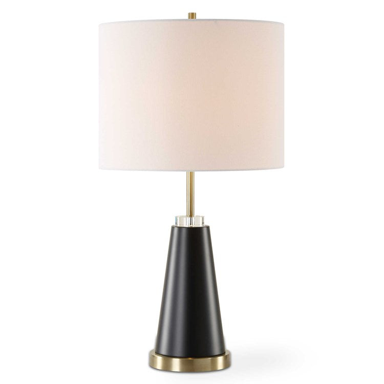 Casa Bella Living Modern Silhouette With Black Finishes And Antique Brass Accents - Image 3