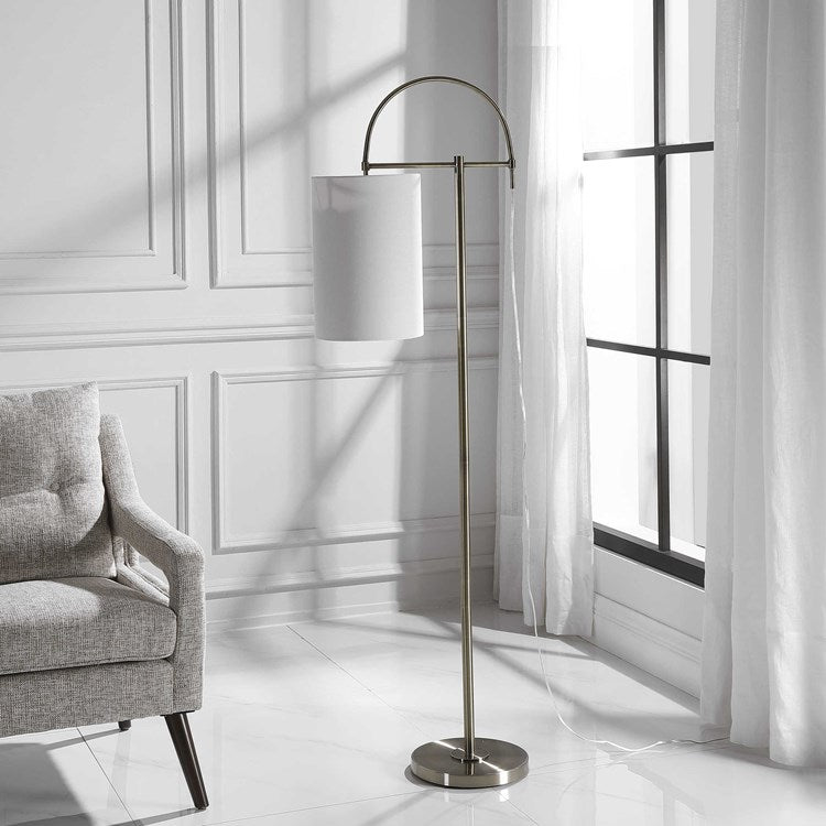Casa Bella Living Antique Brass Finished Floor Lamp - Image 2