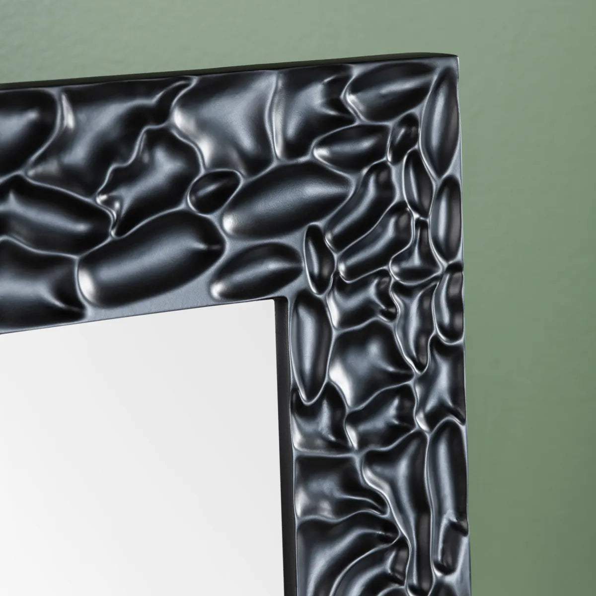 Crestview Collection Dalton 1 Black Framed Mirror - Image 2