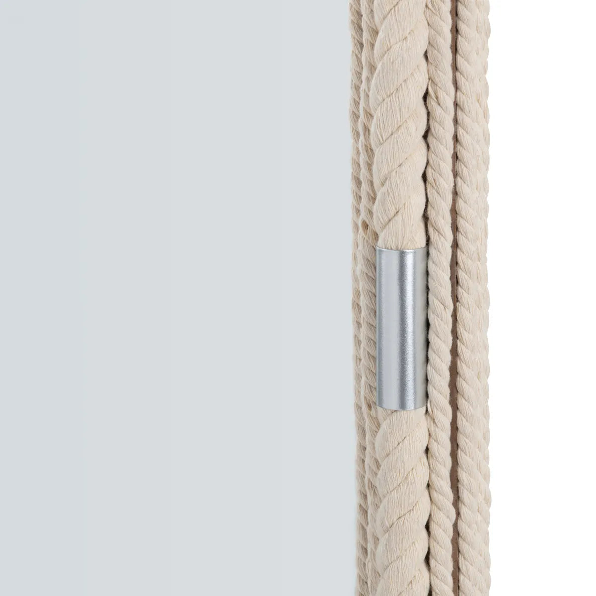 Crestview Collection Seaside Whitewashed Rope Framed Mirror - Image 2