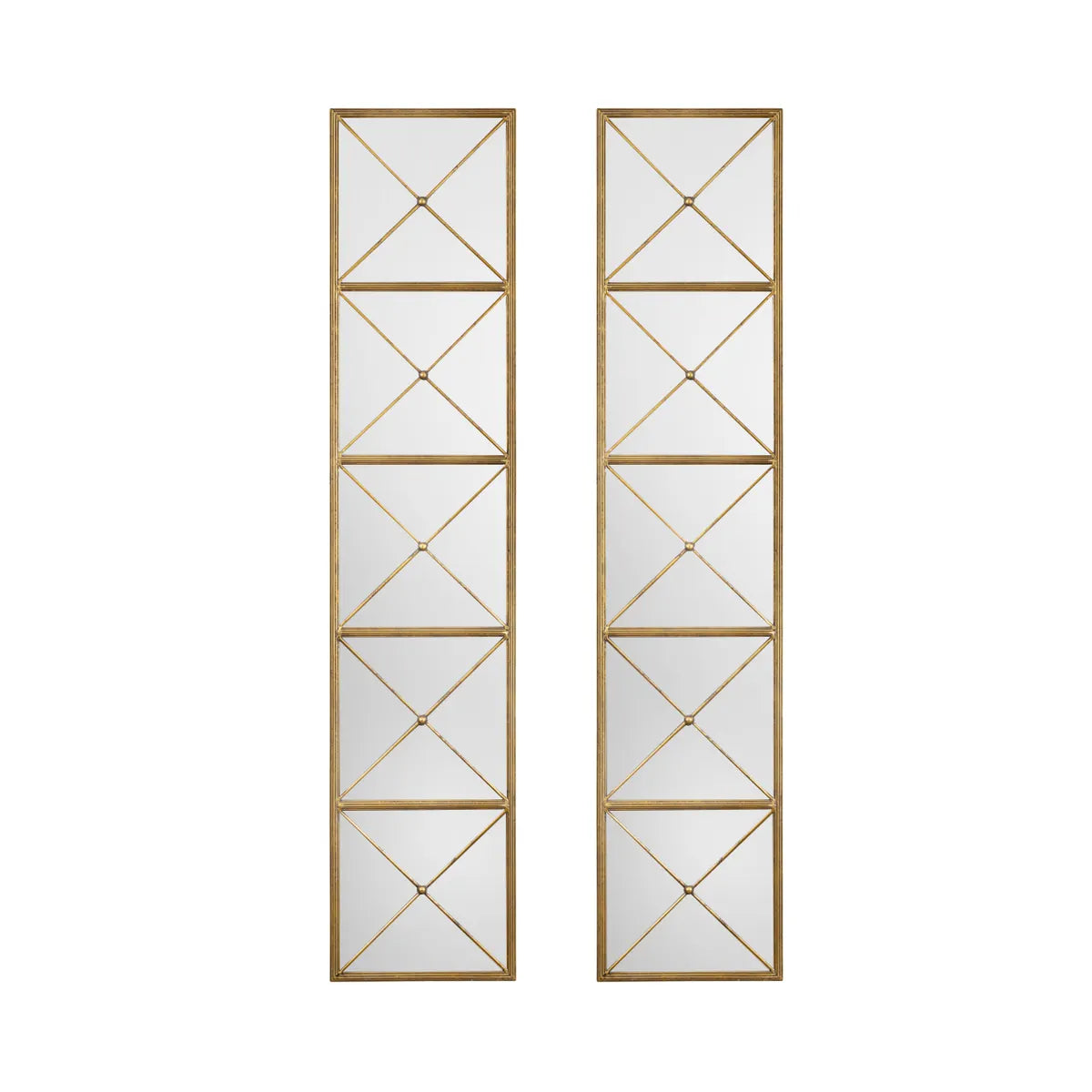 Crestview Collection Macon Gilded Gold Mirrors ~ Set Of 2 - Image 1