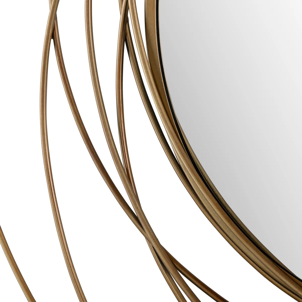 Crestview Collection Hudson Bright Gold Mirror - Image 3