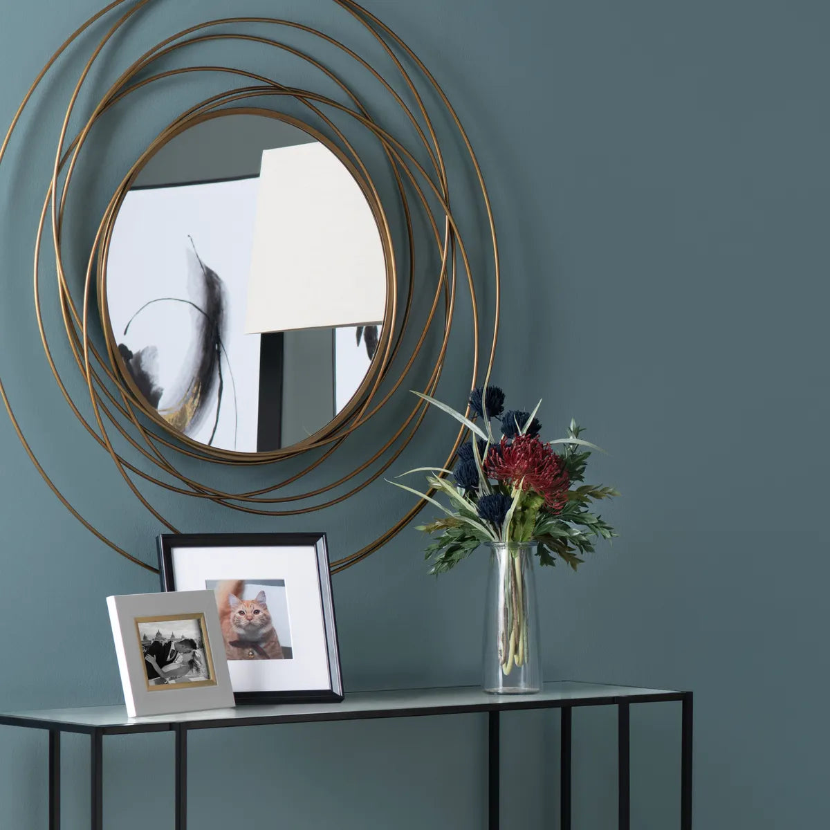 Crestview Collection Hudson Bright Gold Mirror - Image 1