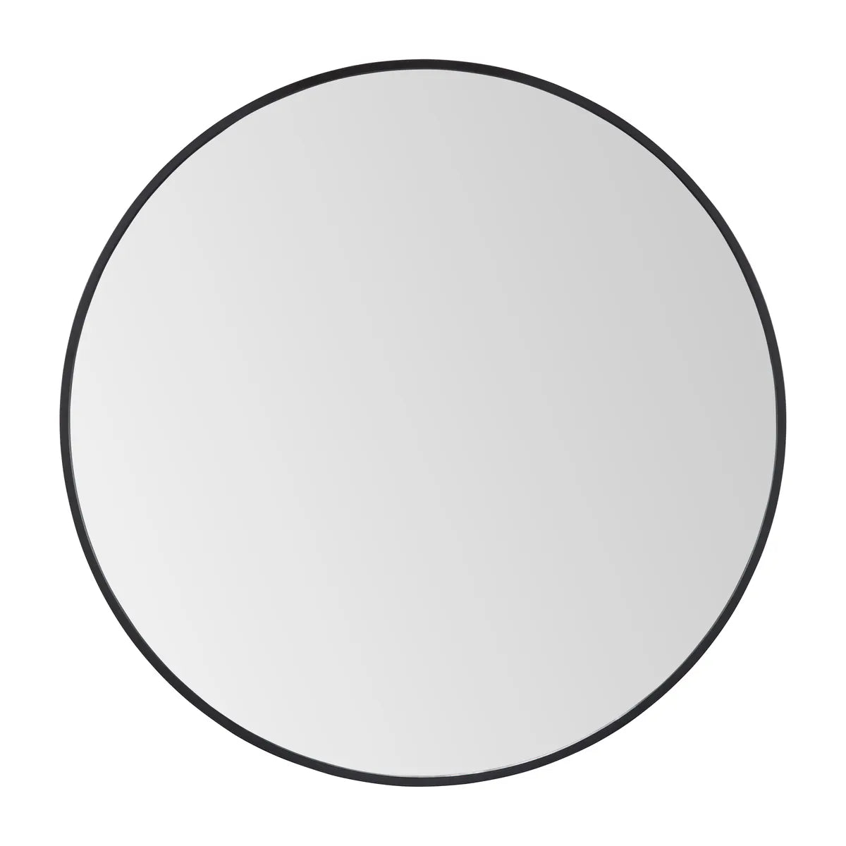 Crestview Collection Napa 2 Round Matte Black Framed Mirror - Image 1
