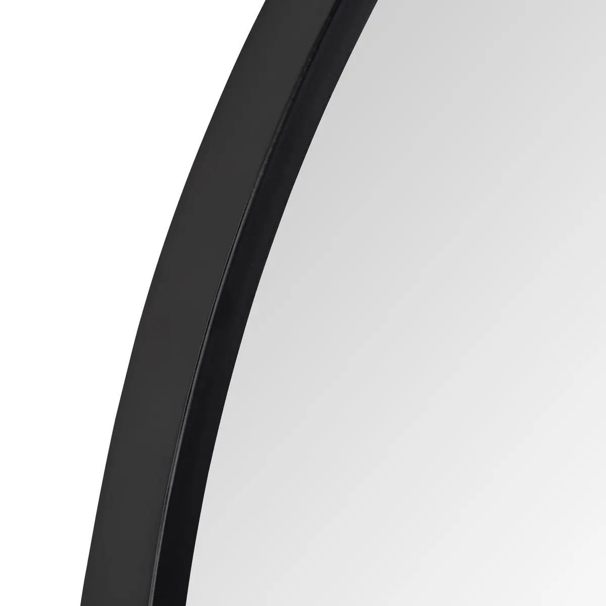 Crestview Collection Napa 2 Round Matte Black Framed Mirror - Image 2