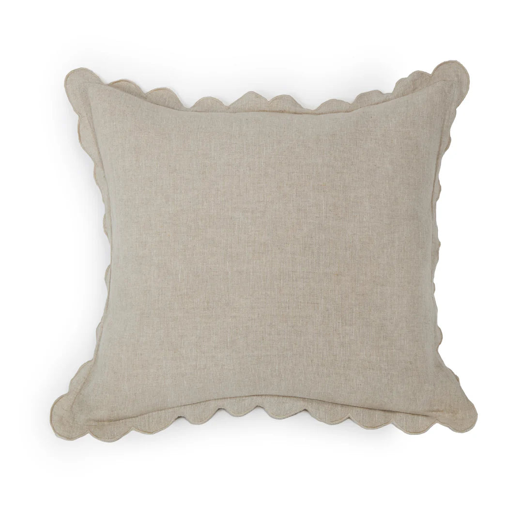 Pom Pom at Home Kelly Flax Linen Scalloped Duvet Cover & Pillow Shams ~ Available in Queen and King Sizes - Image 2