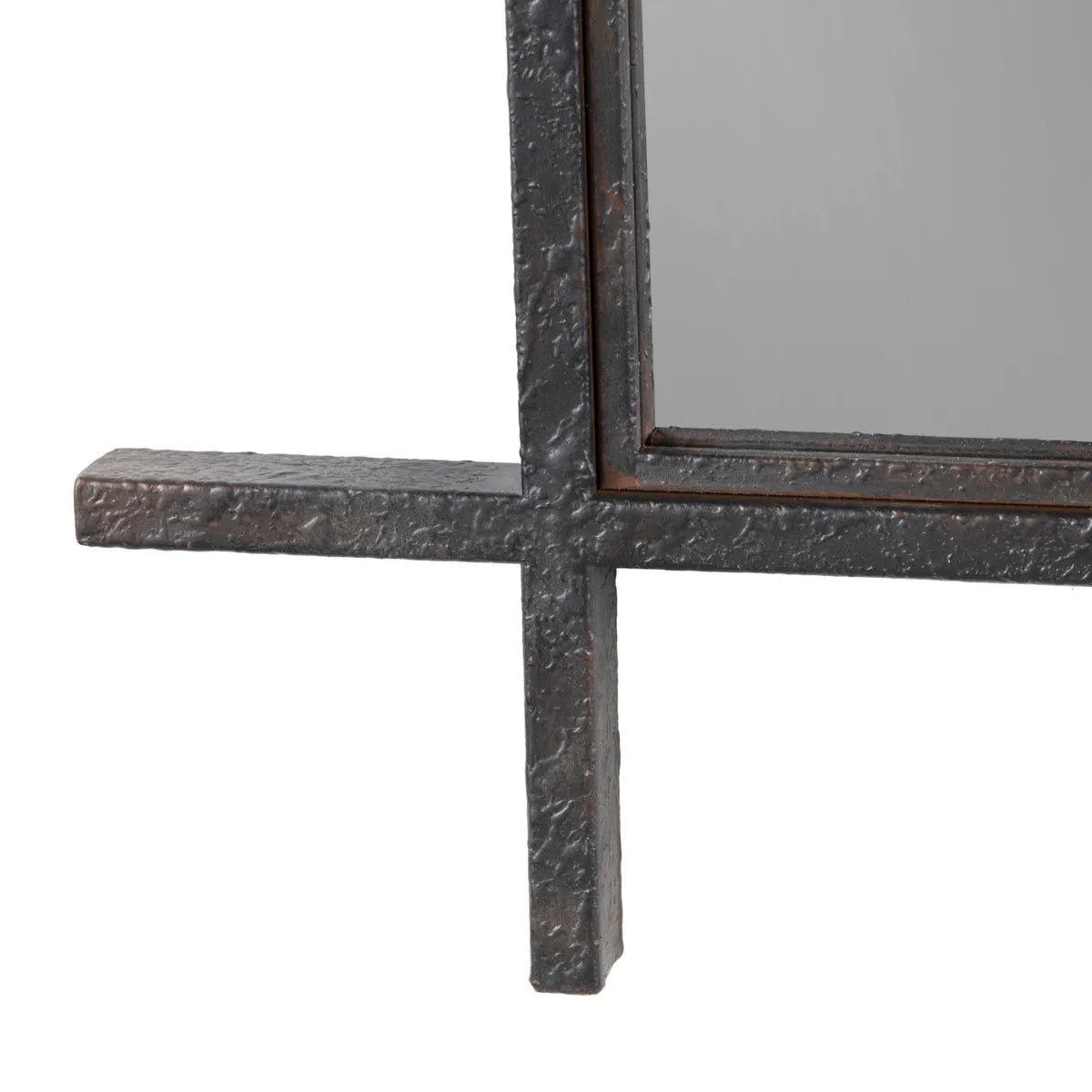 Crestview Collection Pierce Aged Iron Black Finish Mirror - Image 3